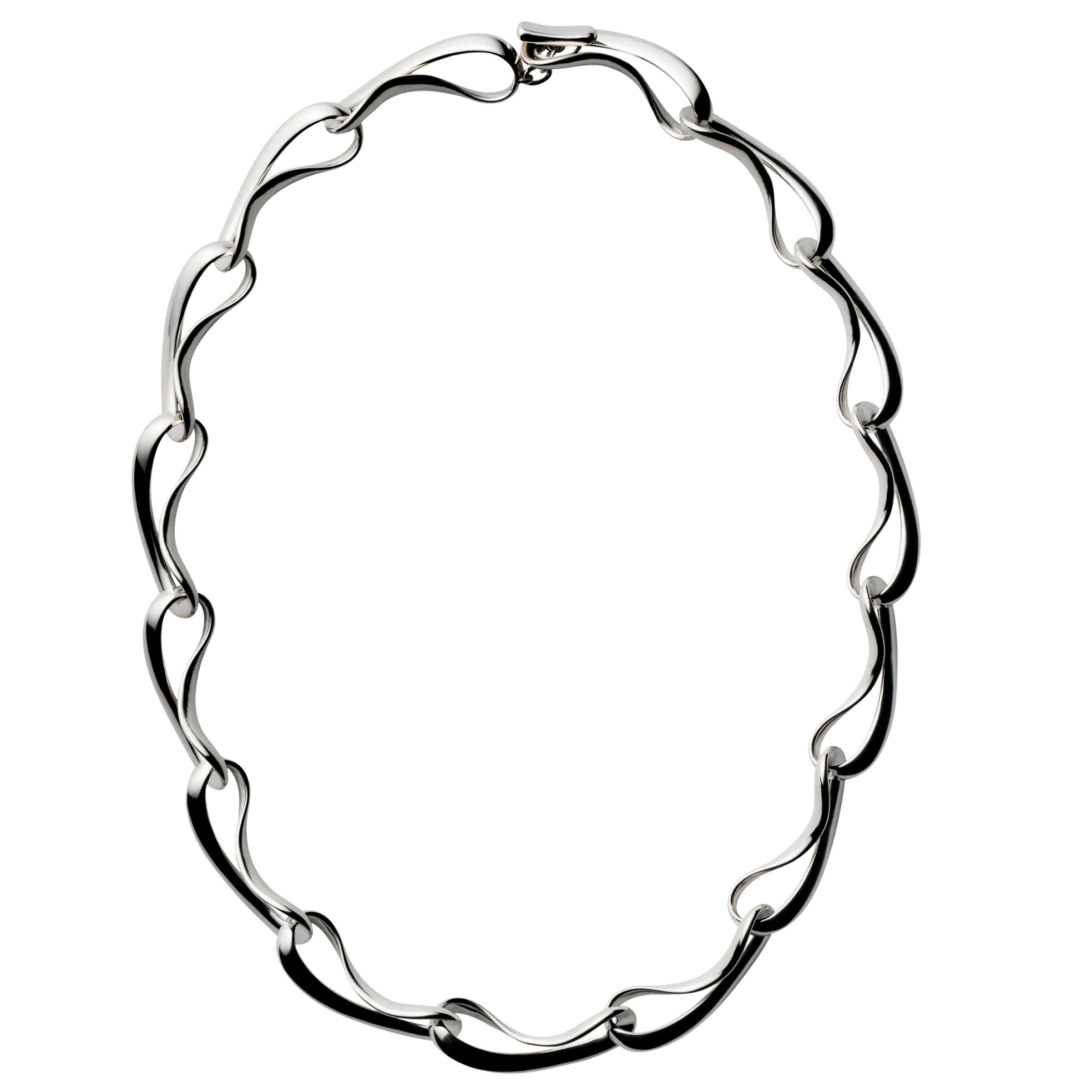 Georg Jensen Infinity Necklace, Silver at John Lewis