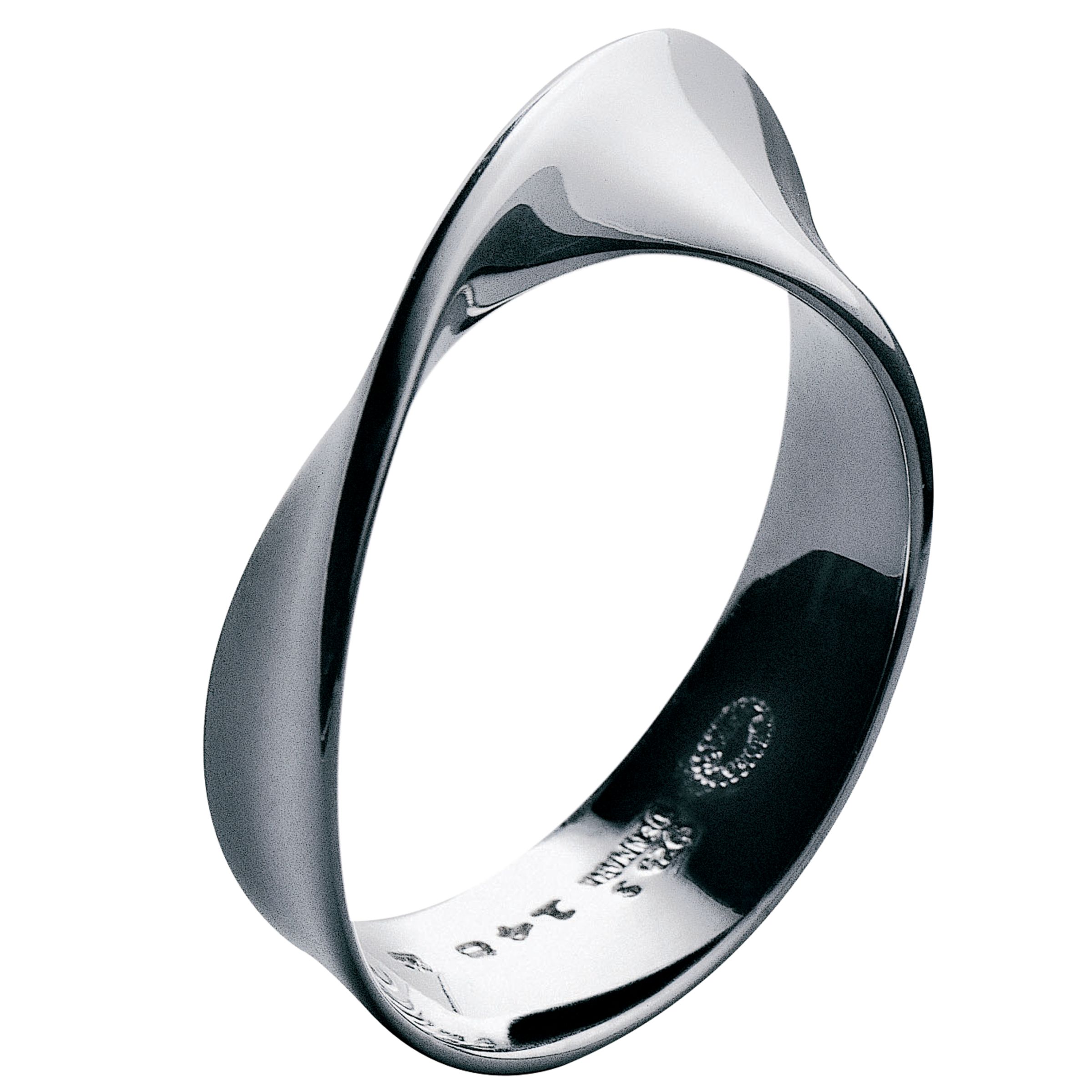Sterling Silver Möbius Ring, O