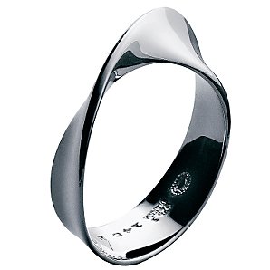 Sterling Silver Möbius Ring, O