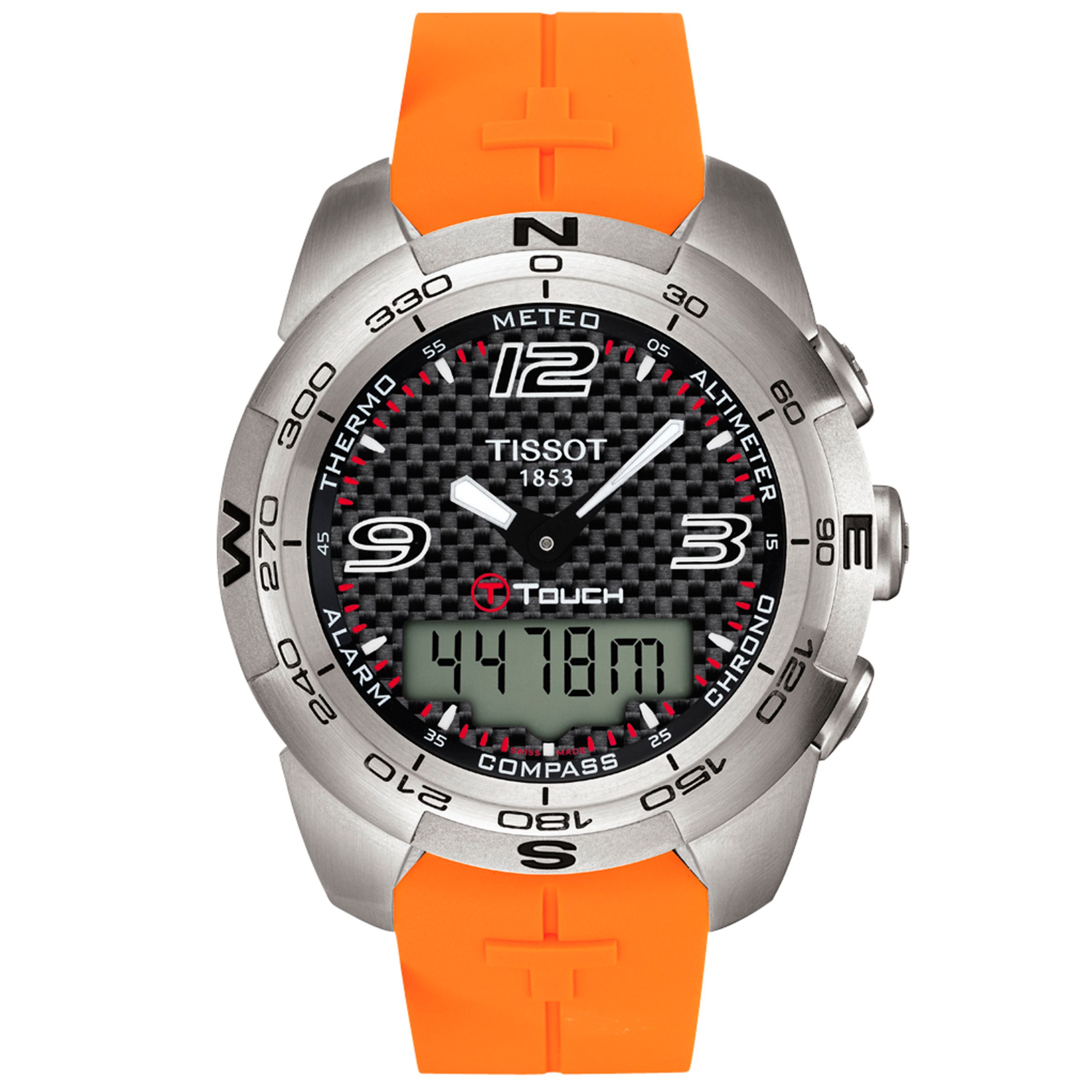 Tissot T-Touch Men's Multi-Function Watch, Orange