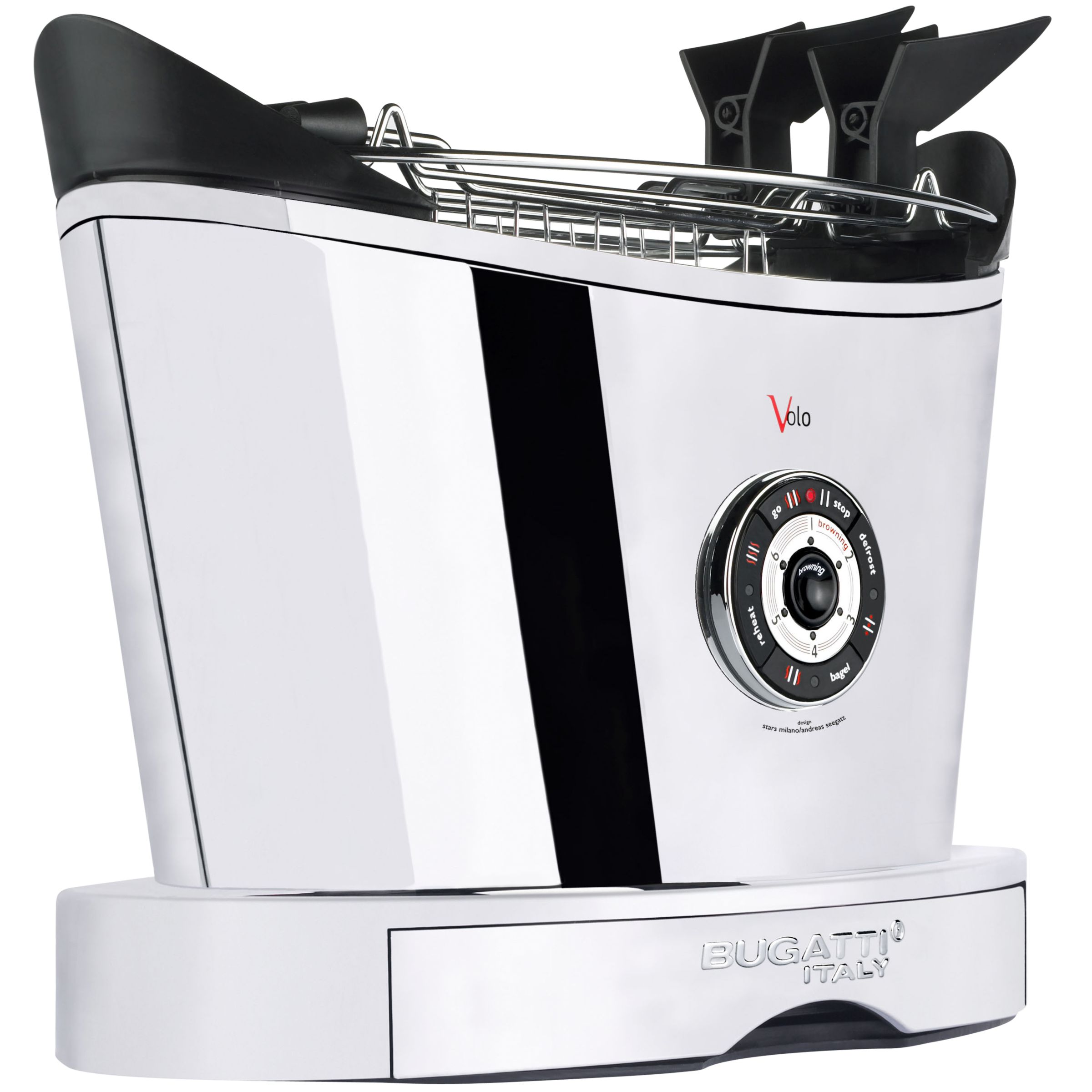 Bugatti Volo Toaster, 2-Slice, Chrome