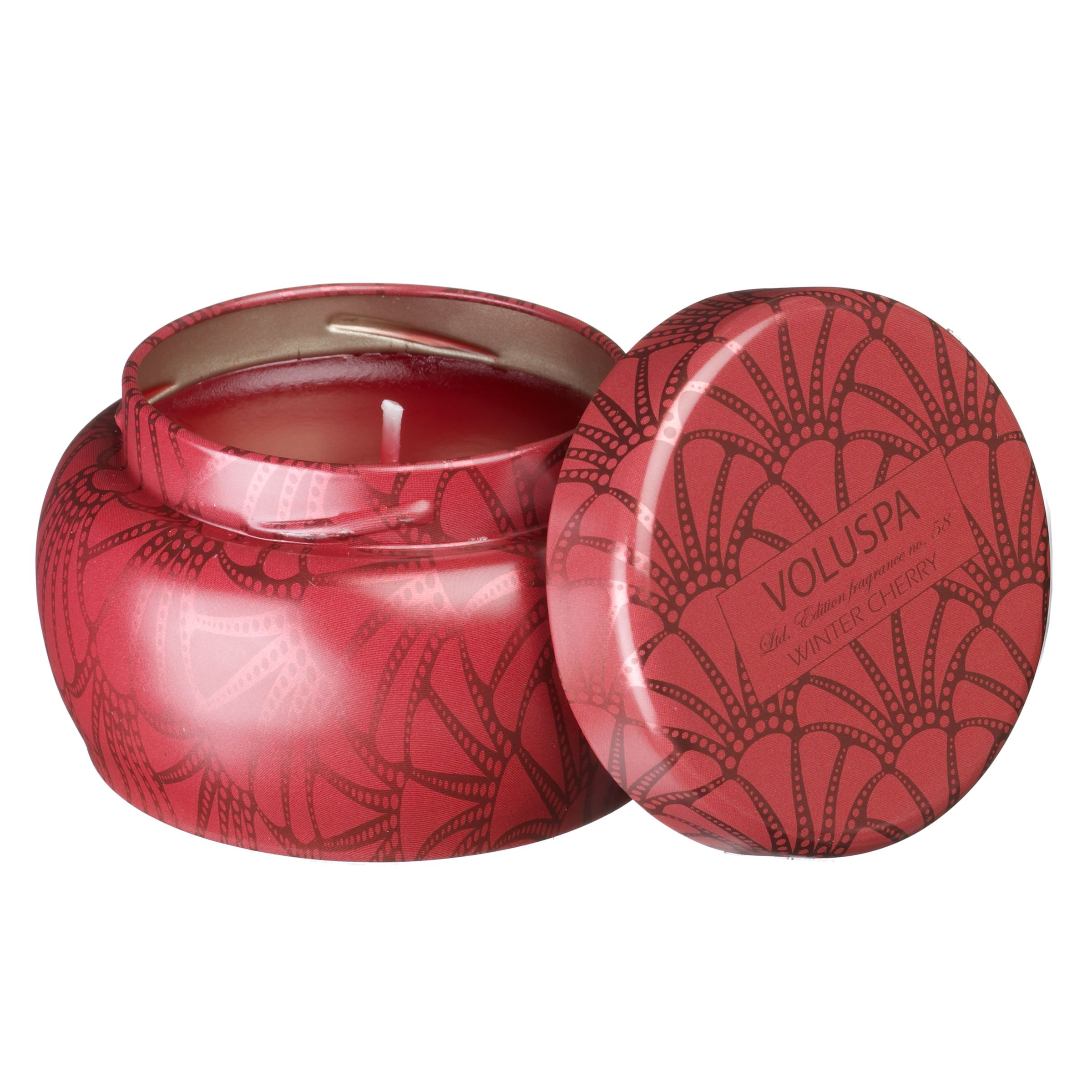 Voluspa Winter Cherry Candle in Tin