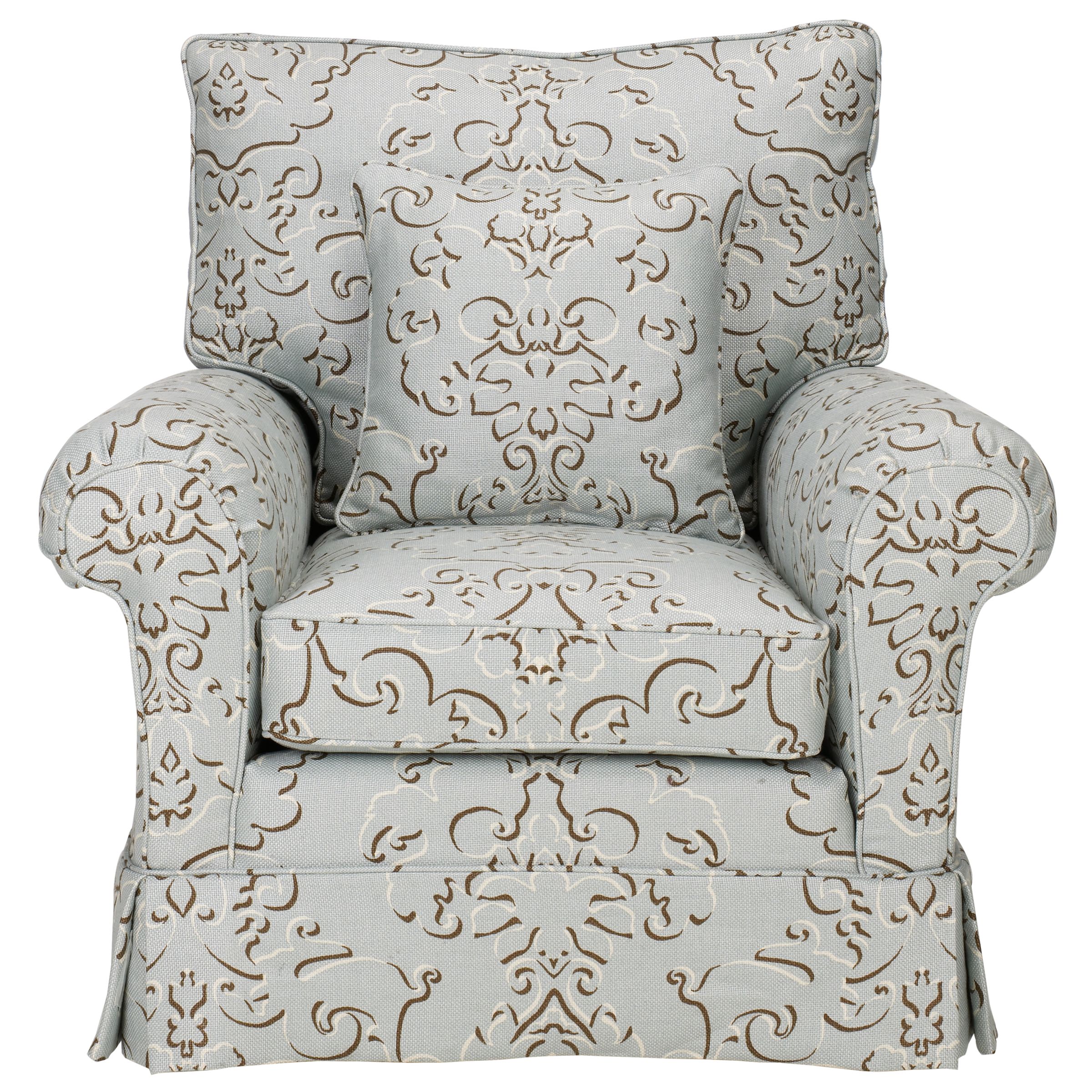 Woburn Armchair, Conway Damask at John Lewis