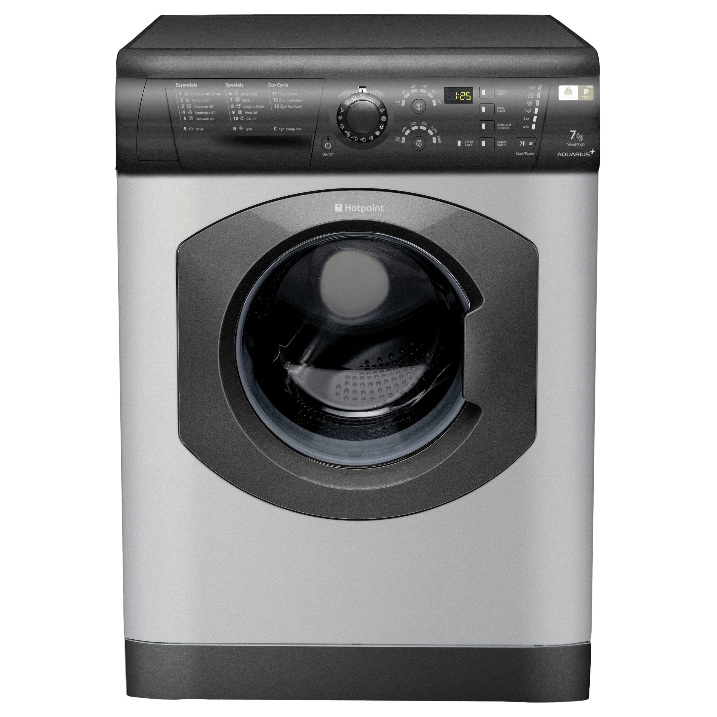 Hotpoint WMF740G Washing Machine, Graphite at John Lewis