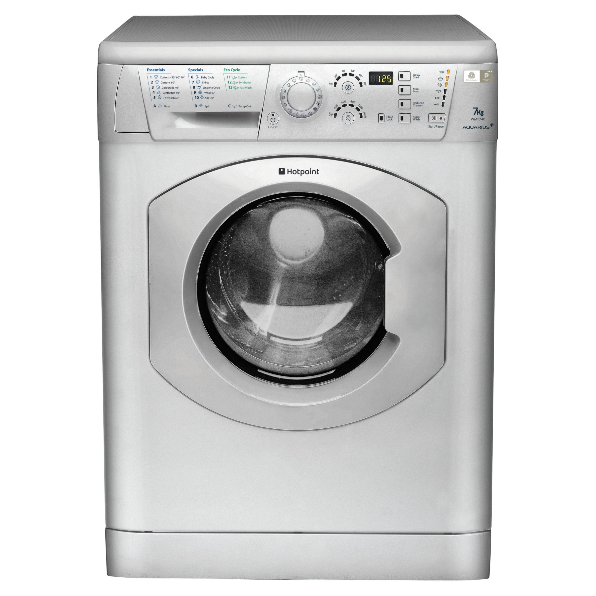 Hotpoint WMF740A Washing Machine Aluminium