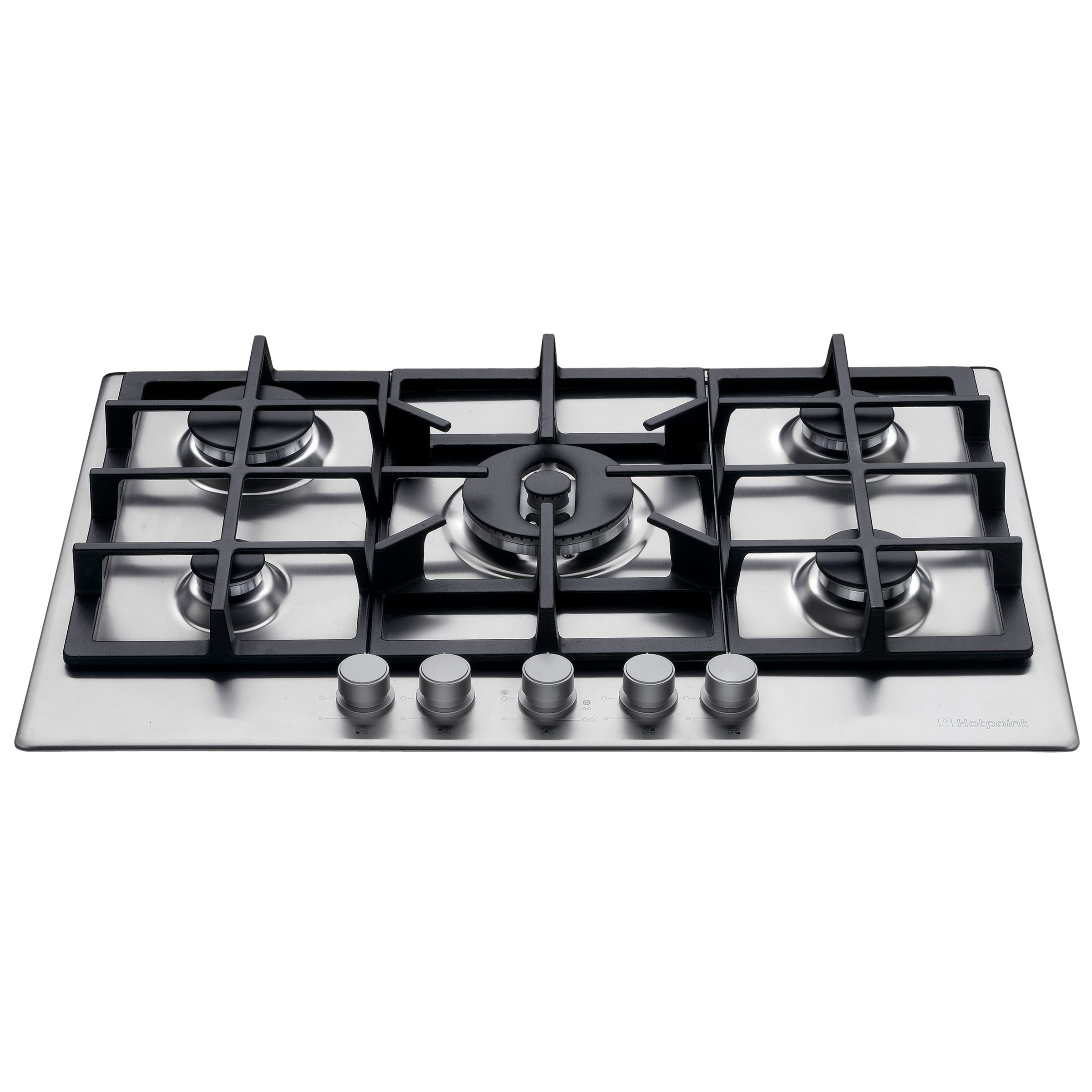 Hotpoint GE750DX Gas Hob, Stainless Steel at John Lewis