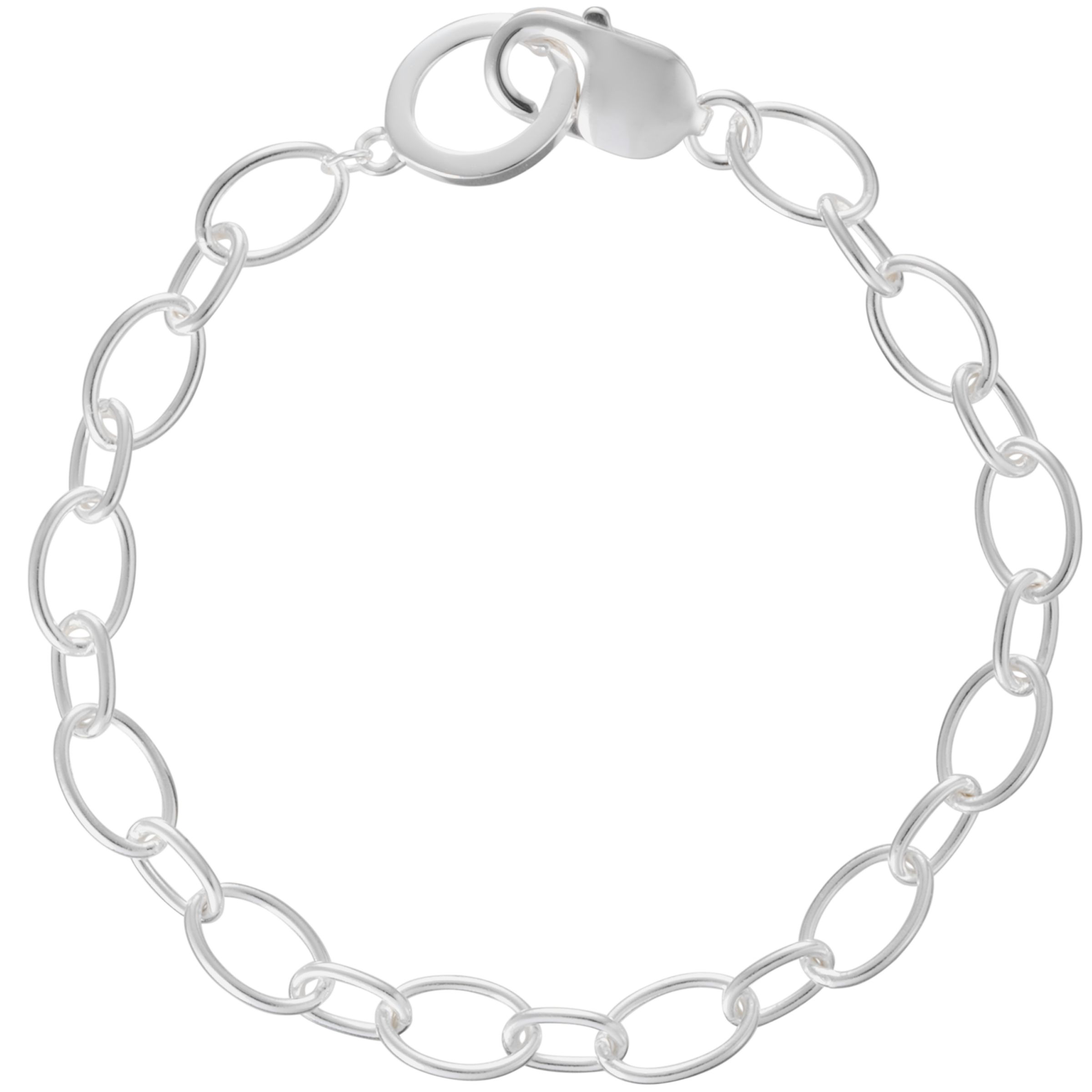 JouJou Jou Jou Sterling Silver 2-Size Links Charm