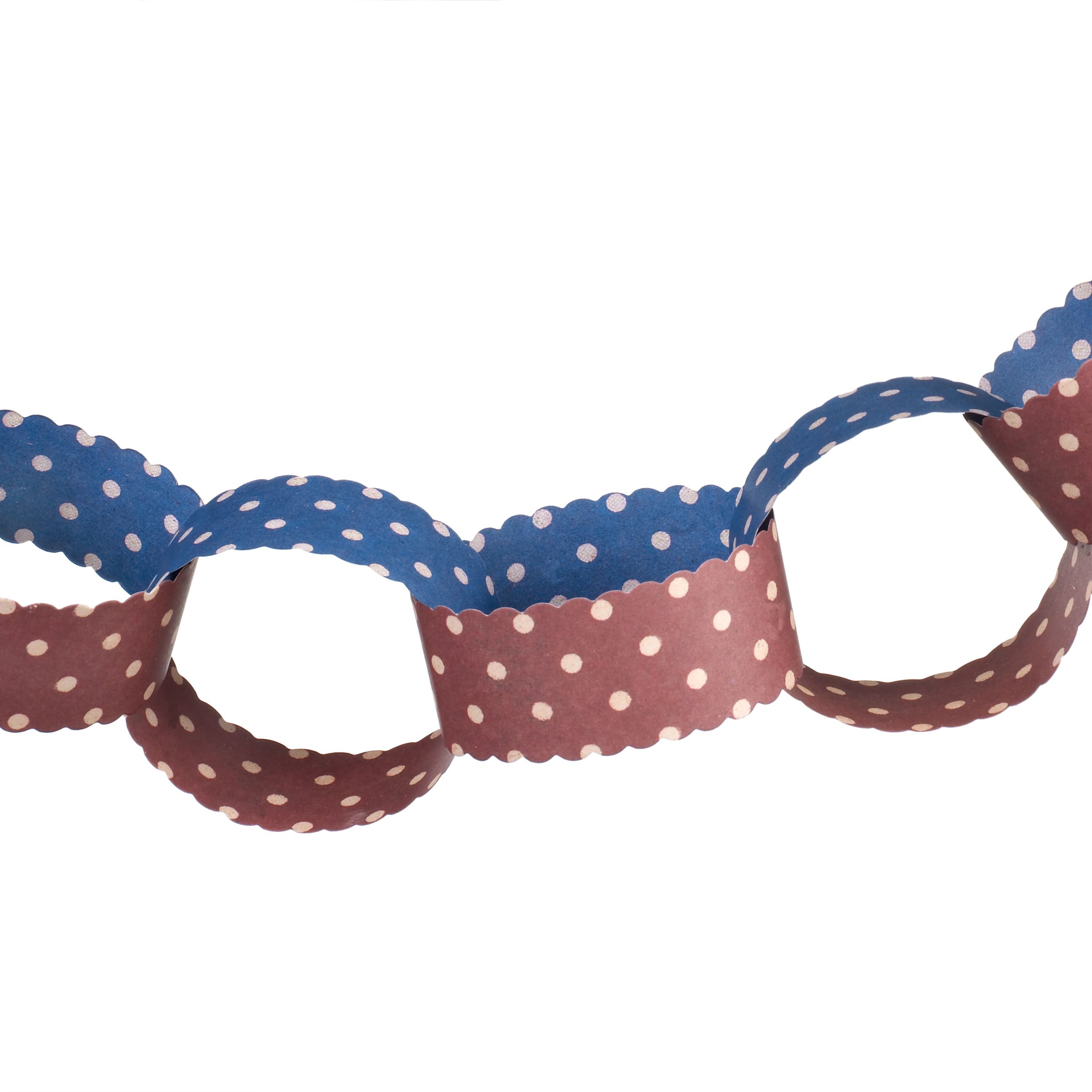 East of India Christmas Paper Chain, Dotty