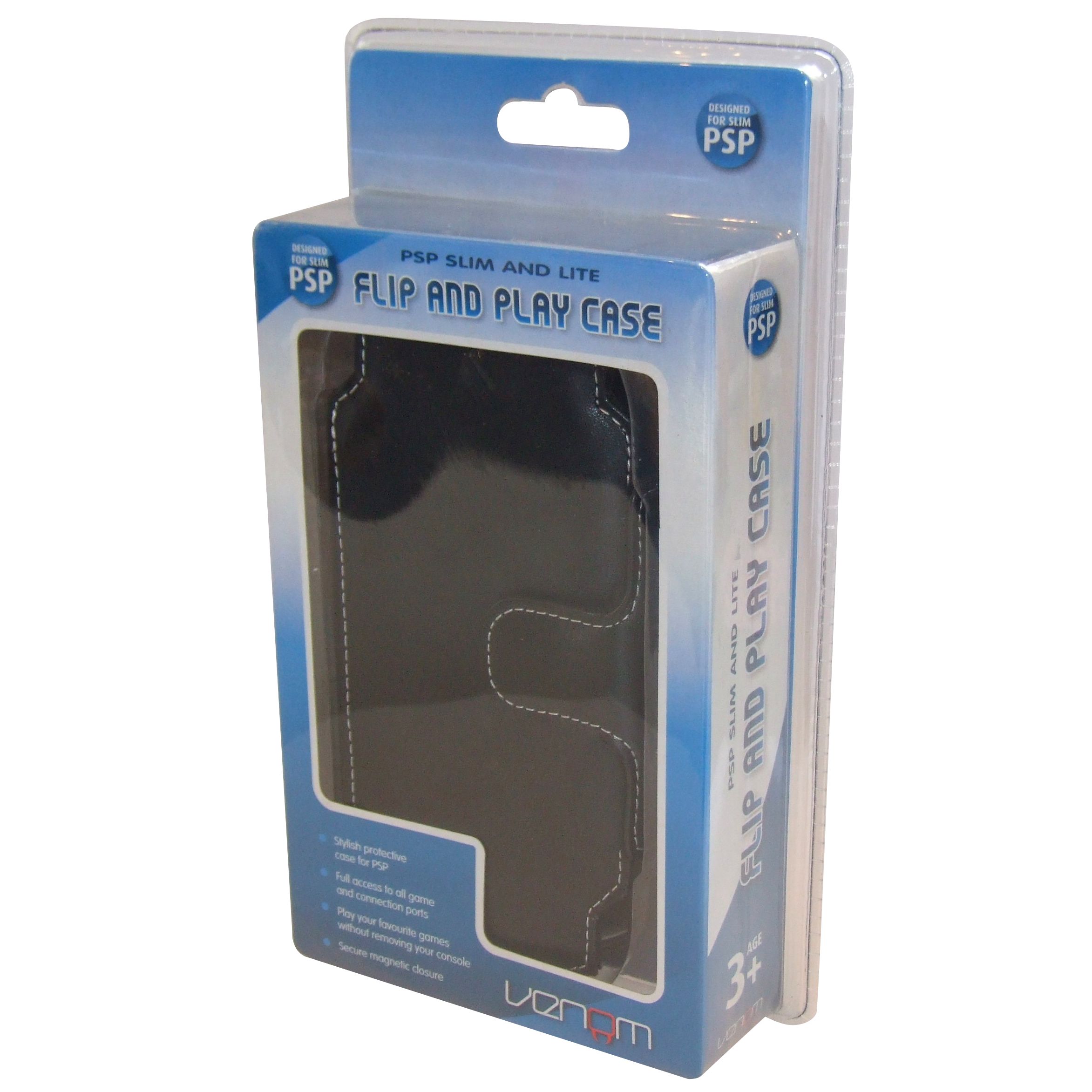 Flip and Play Case for PSP, Black