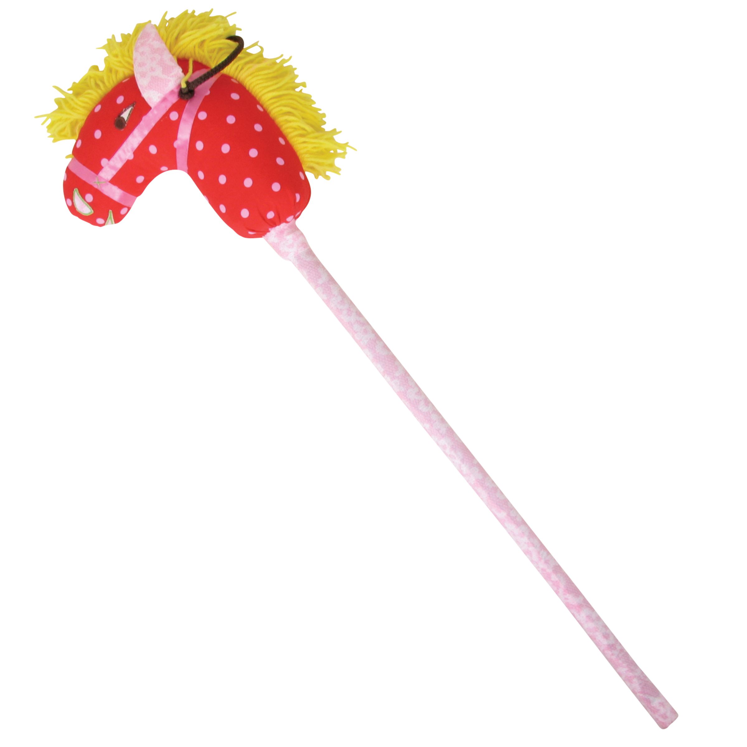 Polka Dot Hobby Horse, Red/Pink