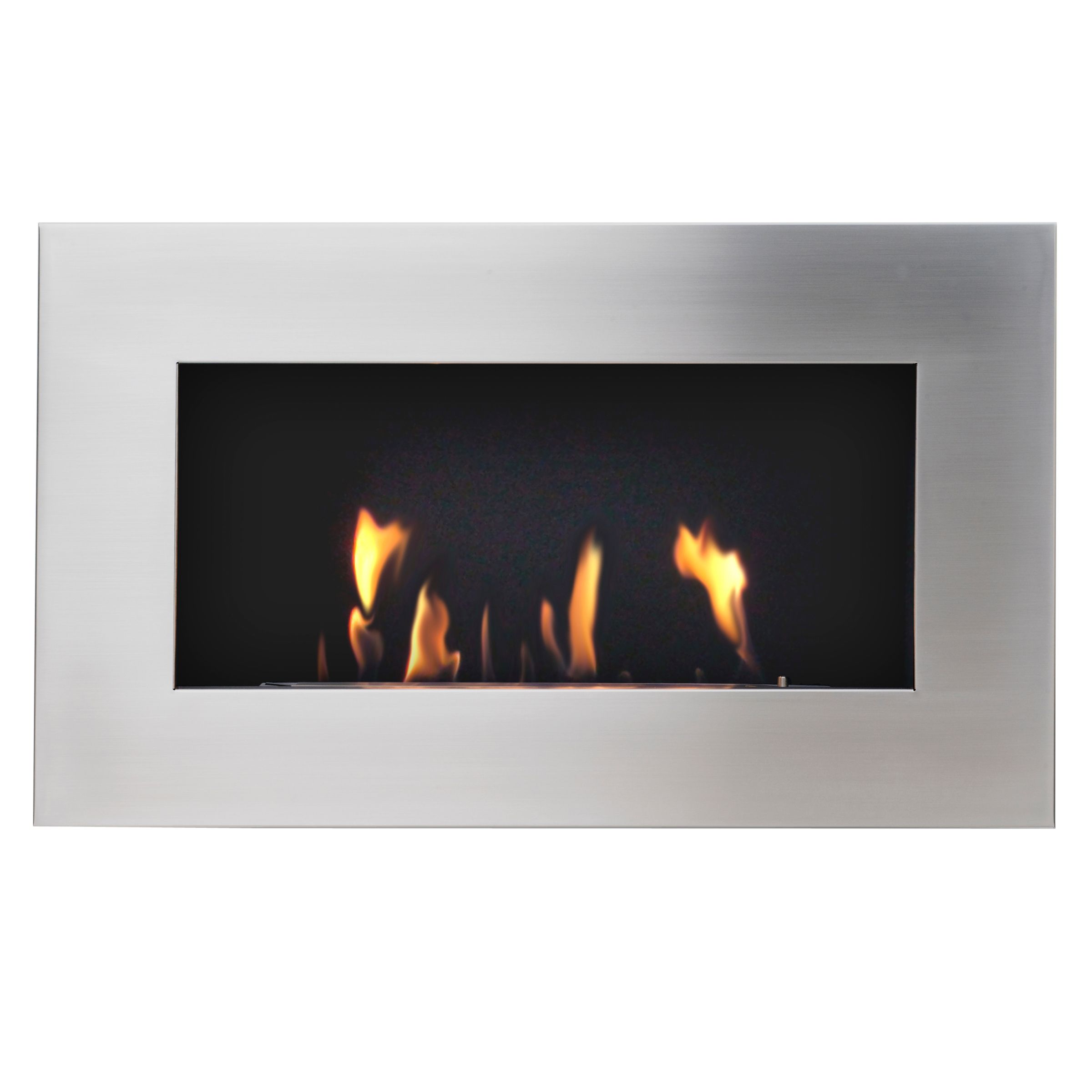Decoflame® New York Plaza Fire, Brushed Steel at JohnLewis