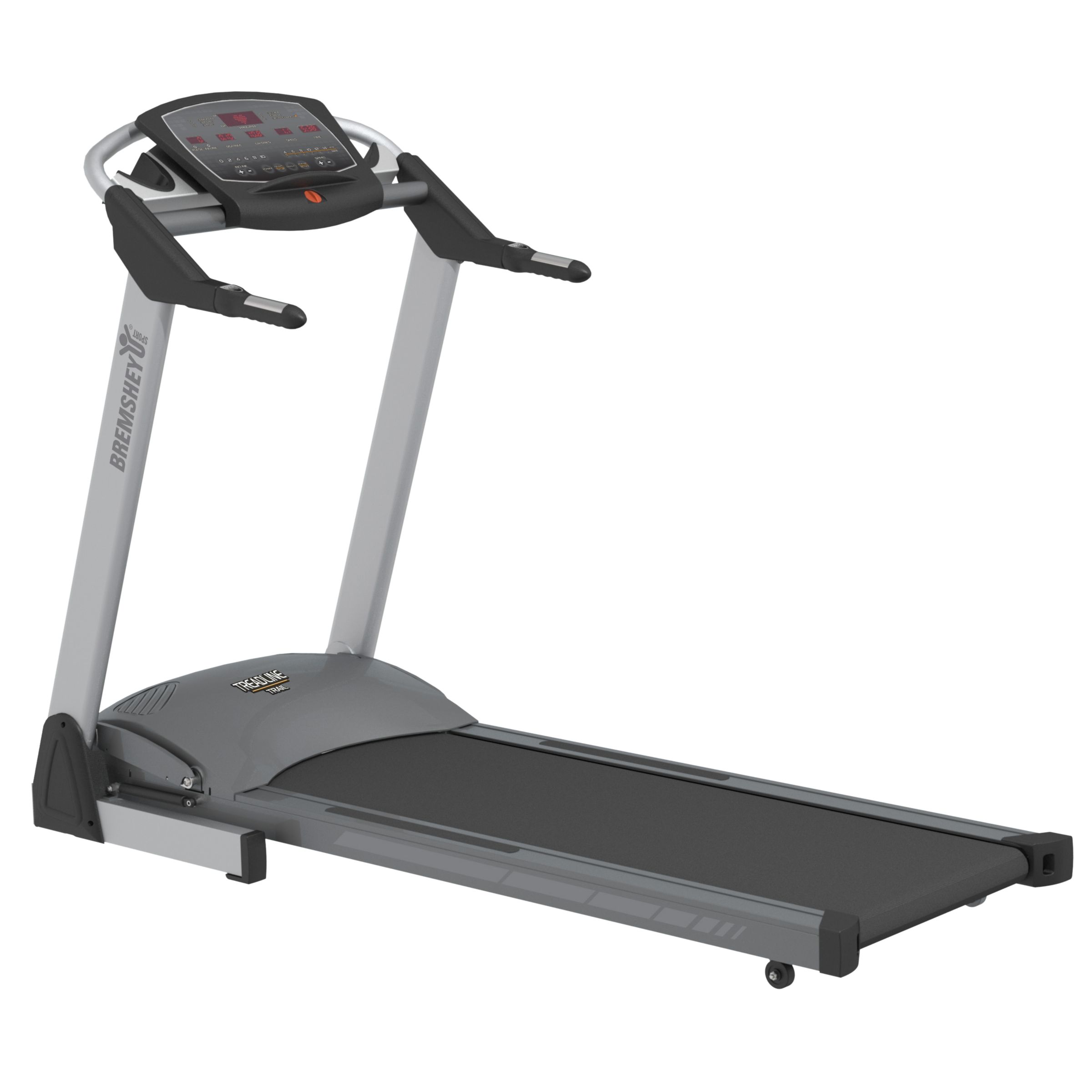 Bremshey Treadline Trail Folding Treadmill, Black at John Lewis