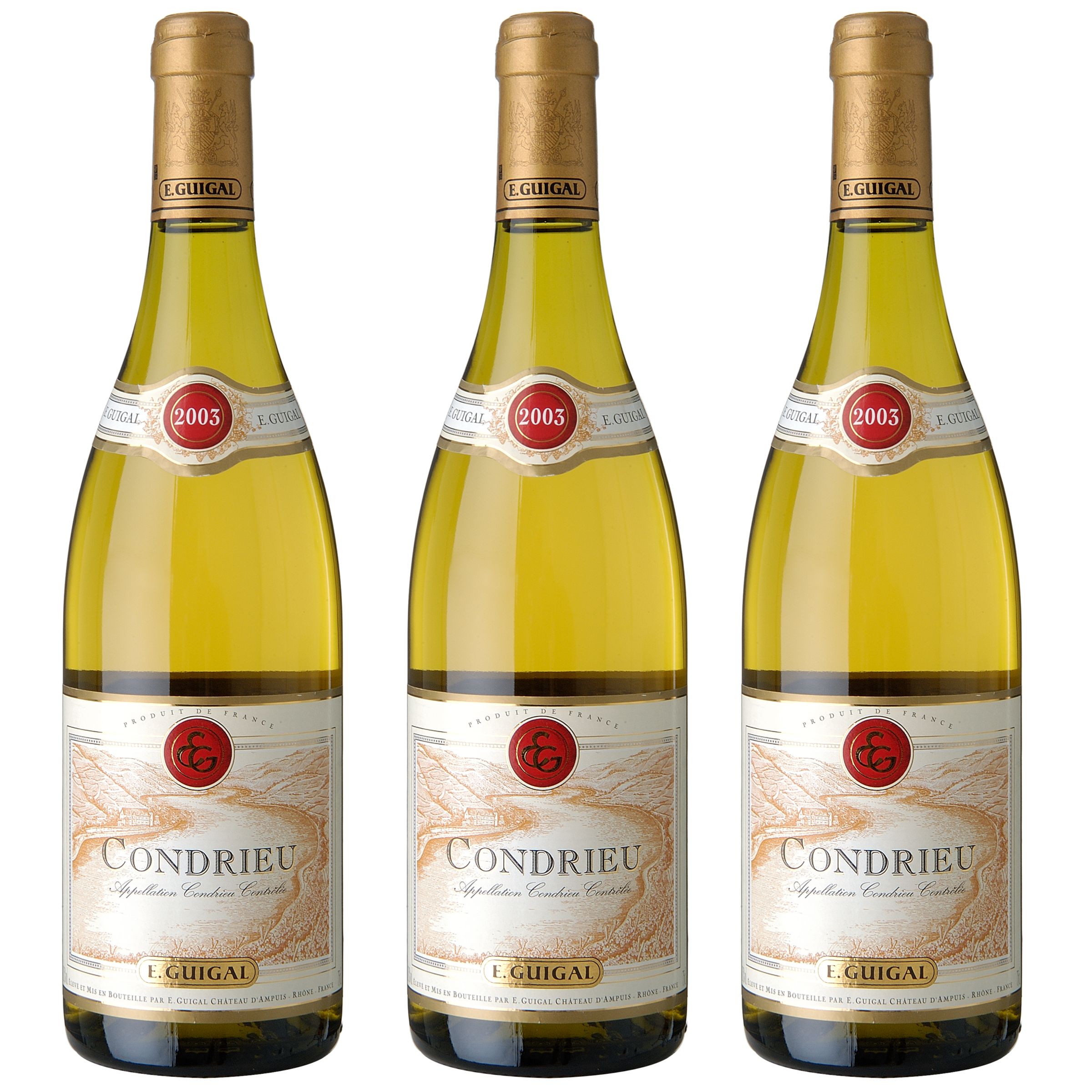 Guigal 2007 Condrieu, Rhône, France, Pack of 3