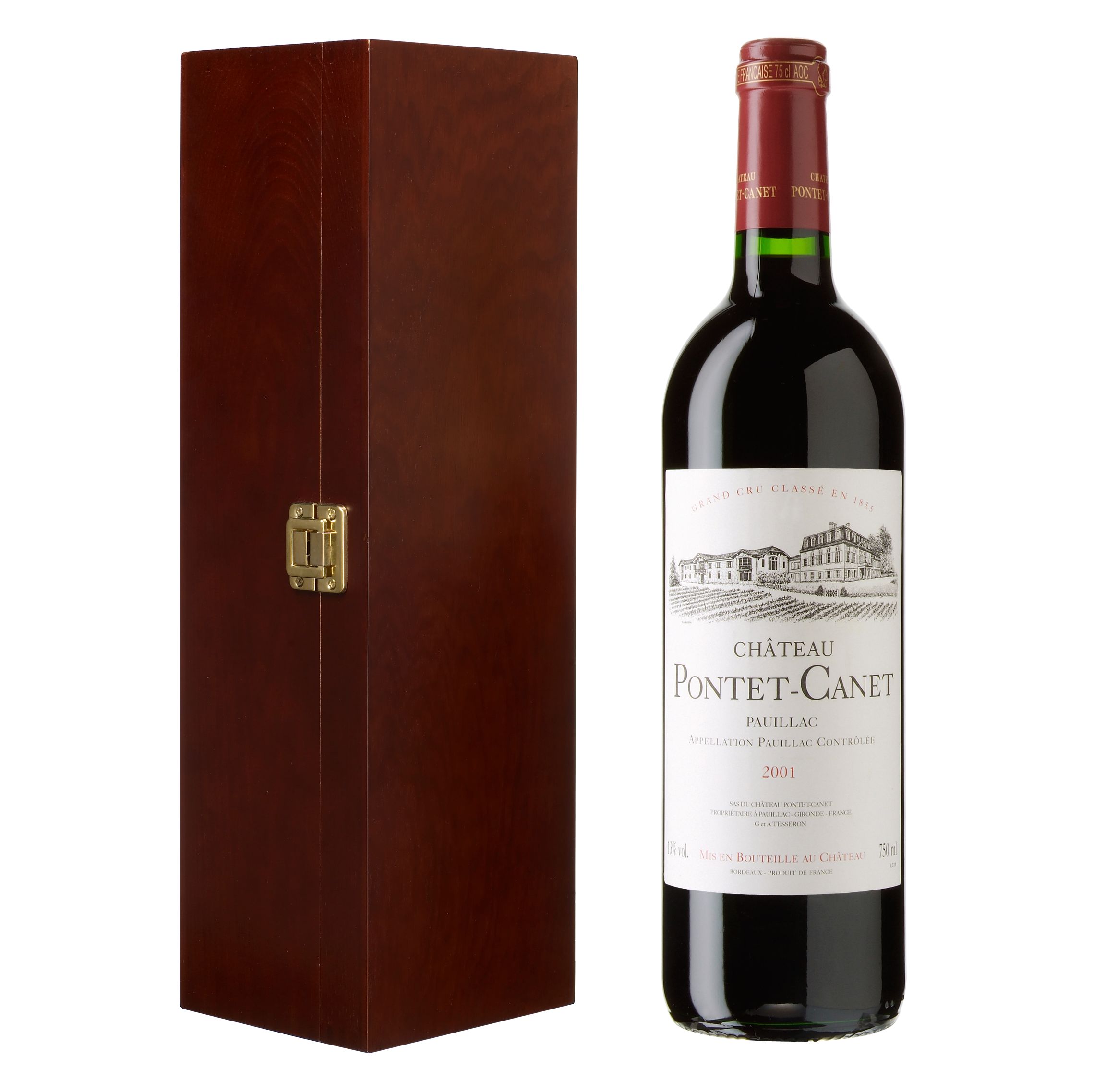 Chateau Pontet-Canet 2001 Pauillac, Bordeaux, France Single Bottle Gift 