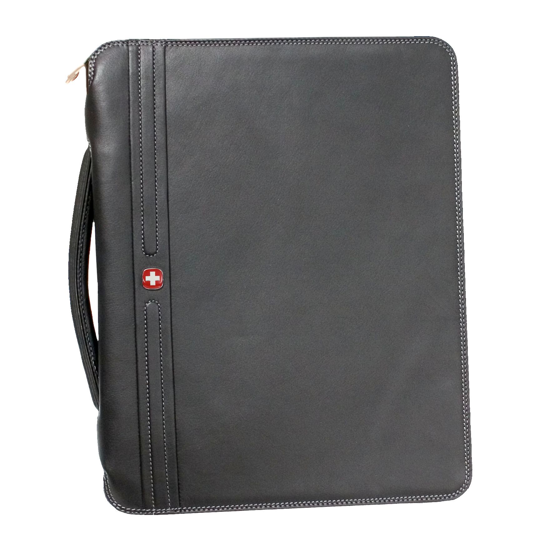 Wenger Echelon Leather Folio with Calculator, Black