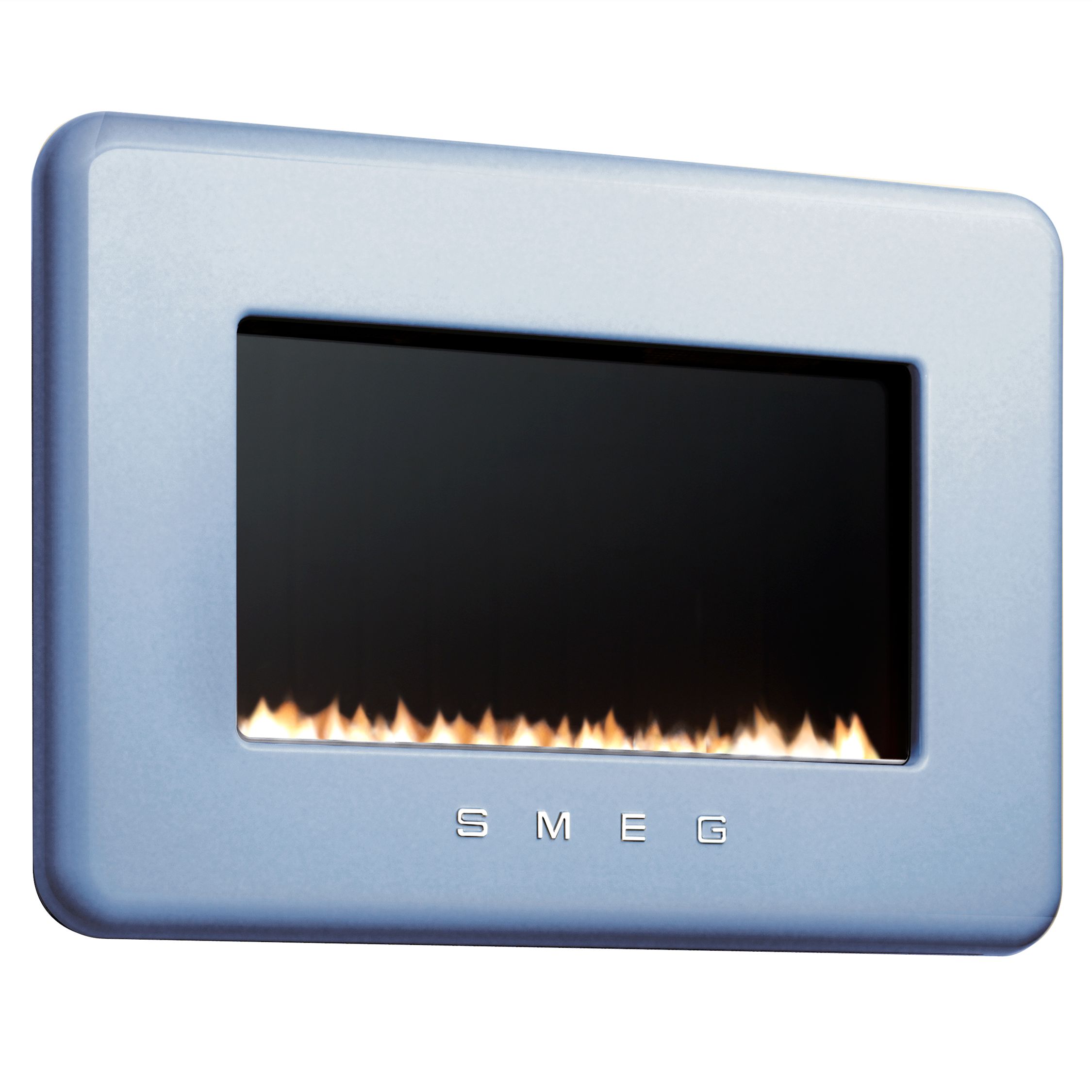 Smeg L30FABPB Flueless Gas Fire, Pastel Blue at JohnLewis