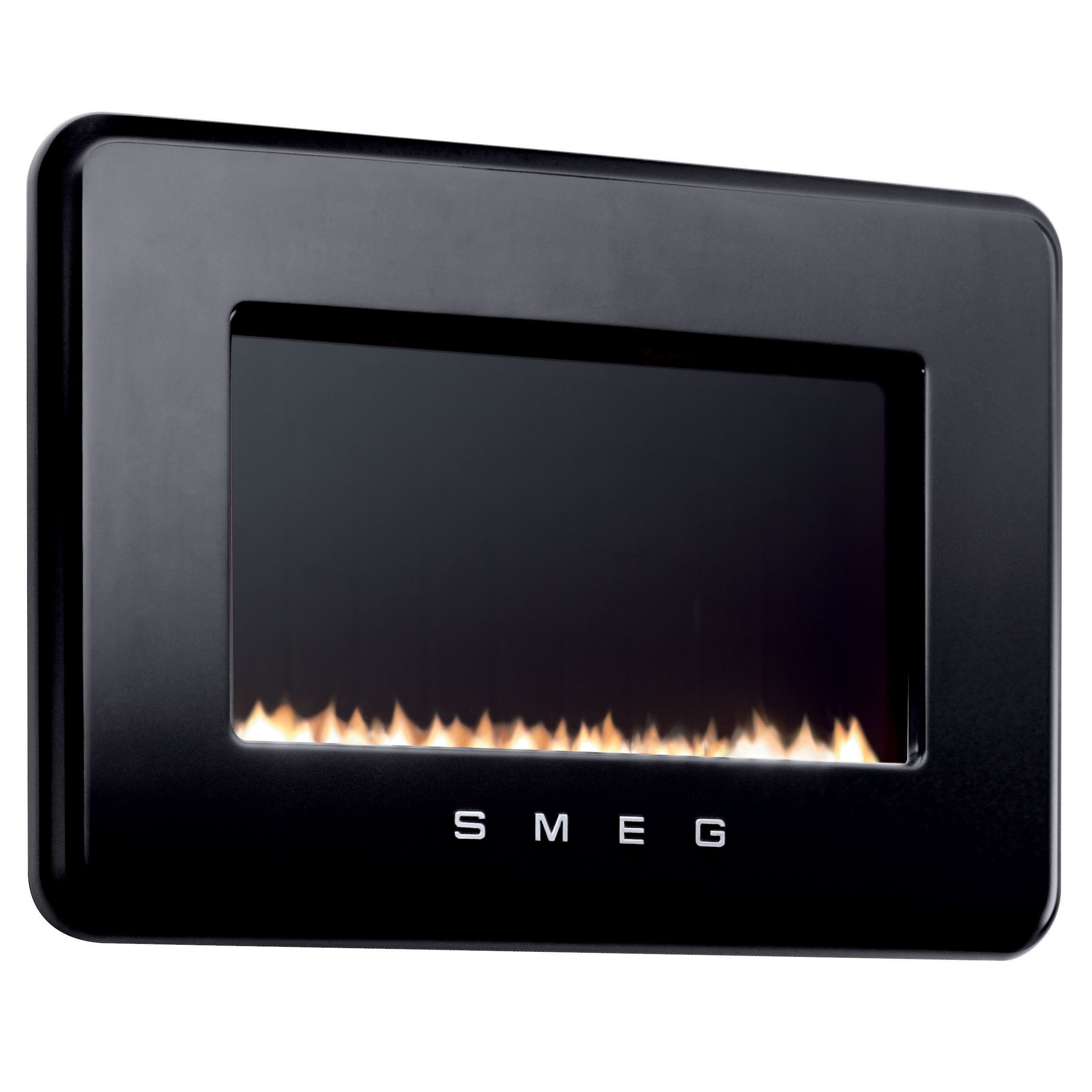 Smeg L30FABBL Flueless Gas Fire, Black at JohnLewis