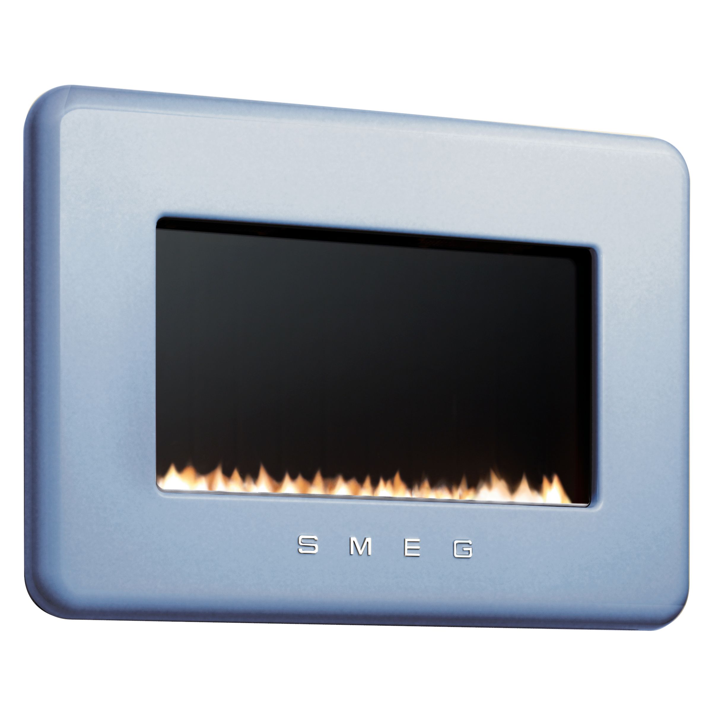 Smeg L30FABPBP Flueless Gas Fire, LPG, Pastel Blue at JohnLewis