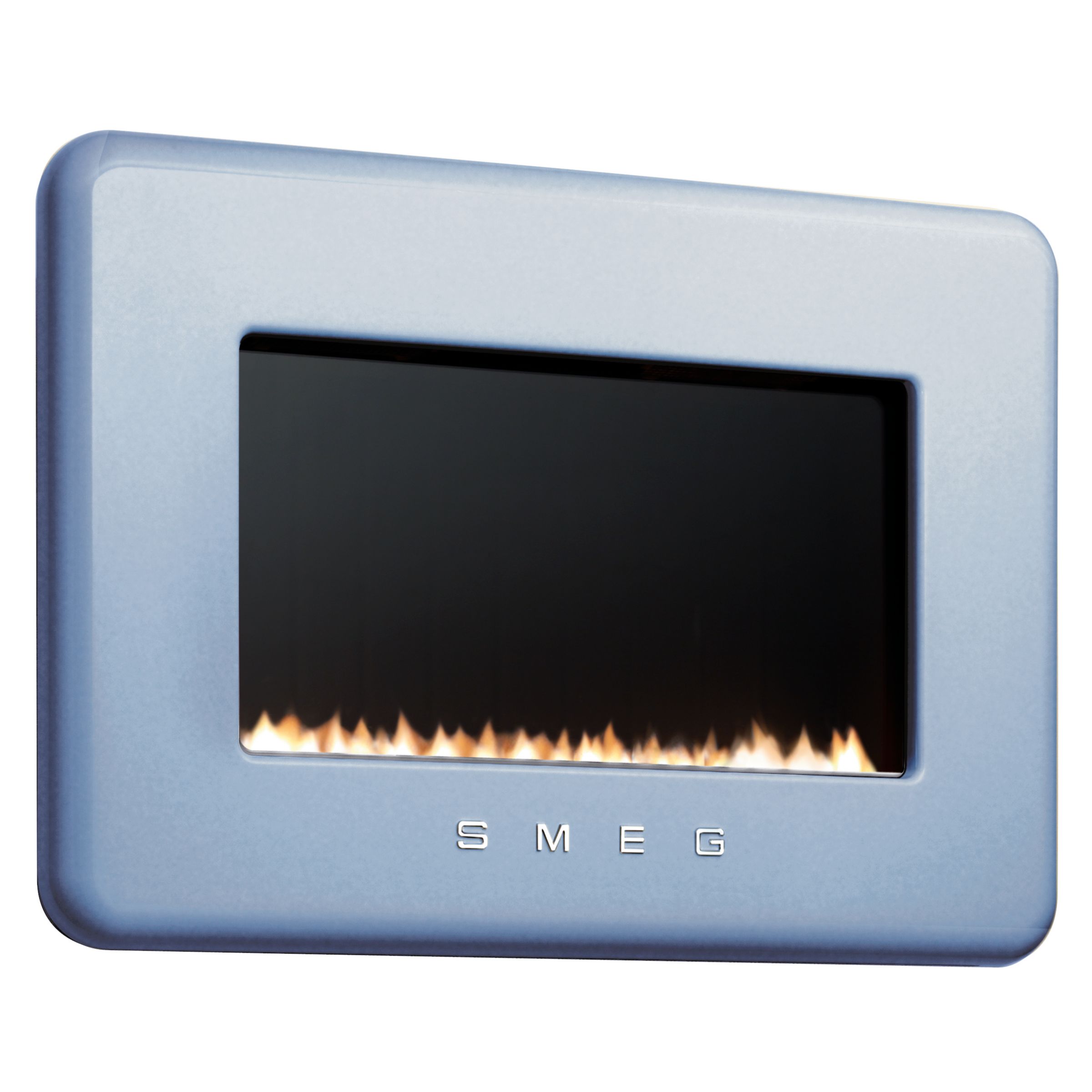 Smeg L30FABPBP Flueless Gas Fire, LPG, Pastel Blue at JohnLewis