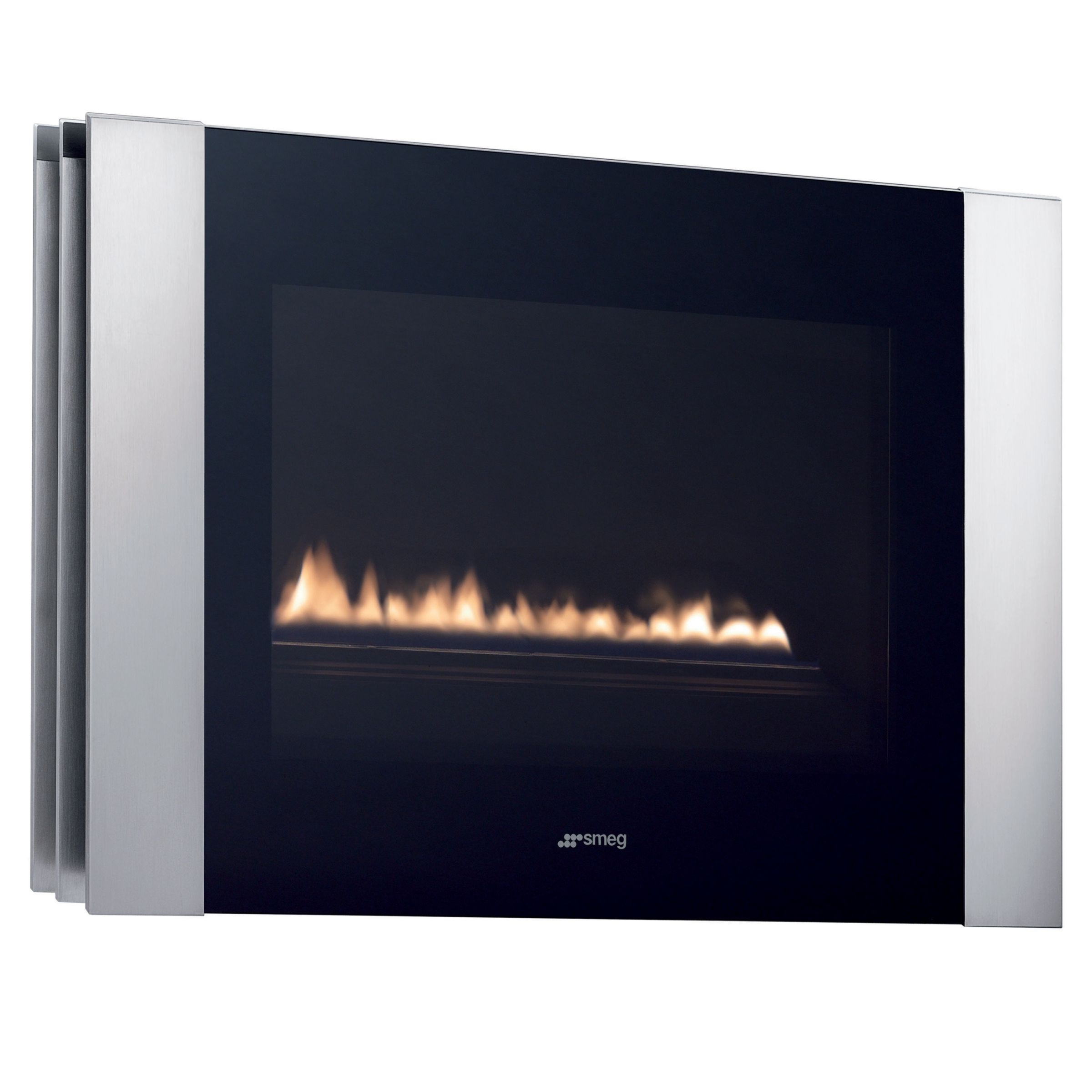 Smeg L23LIN Flueless Gas Fire, Stainless Steel at John Lewis