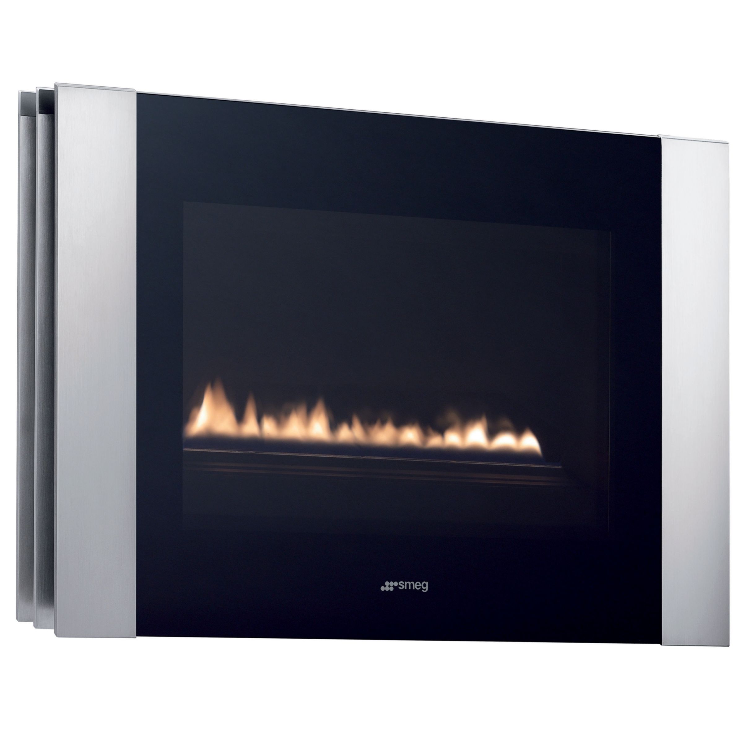 Smeg L23LINP Flueless LPG Fire, Stainless Steel at John Lewis