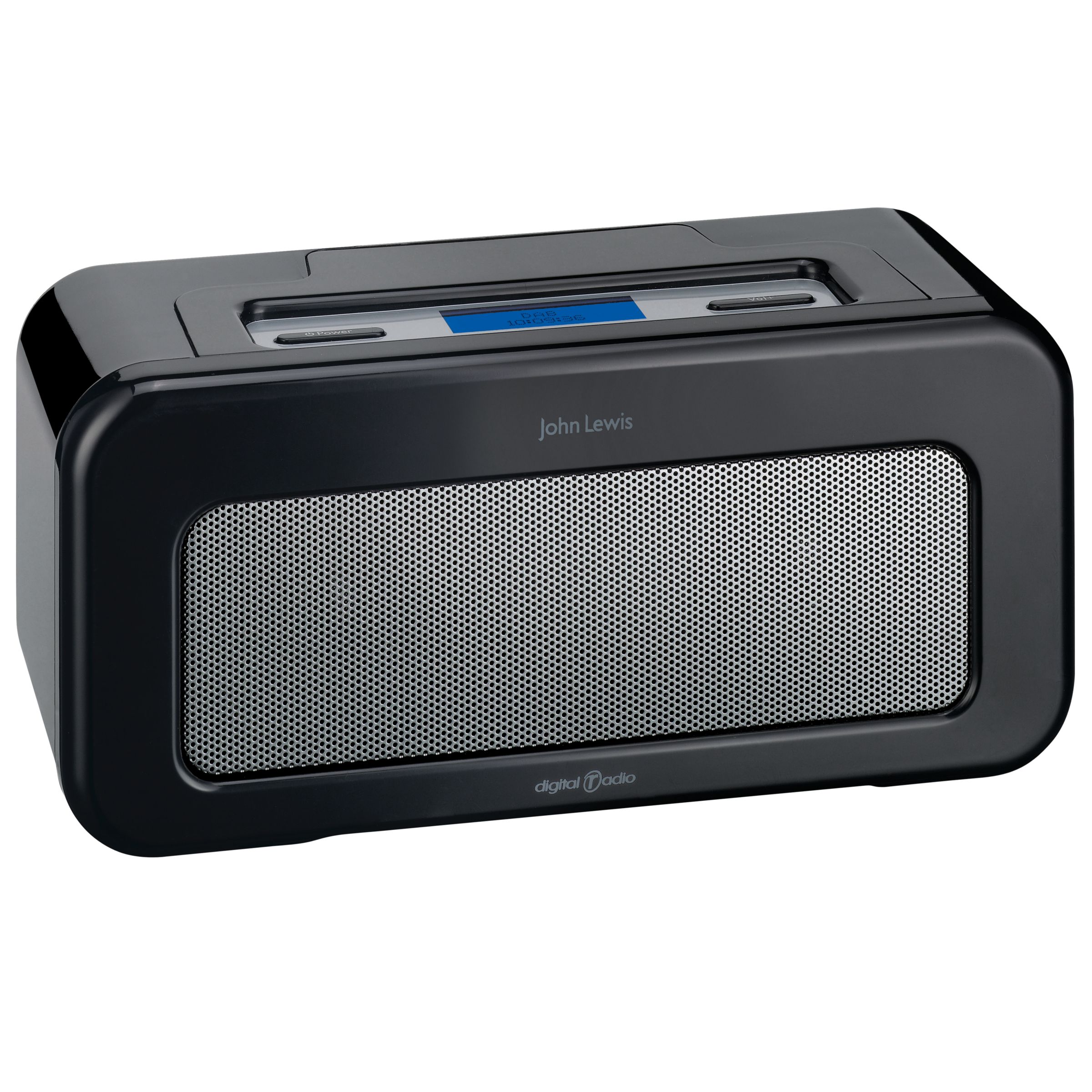 John Lewis Retro DAB Radio, Black