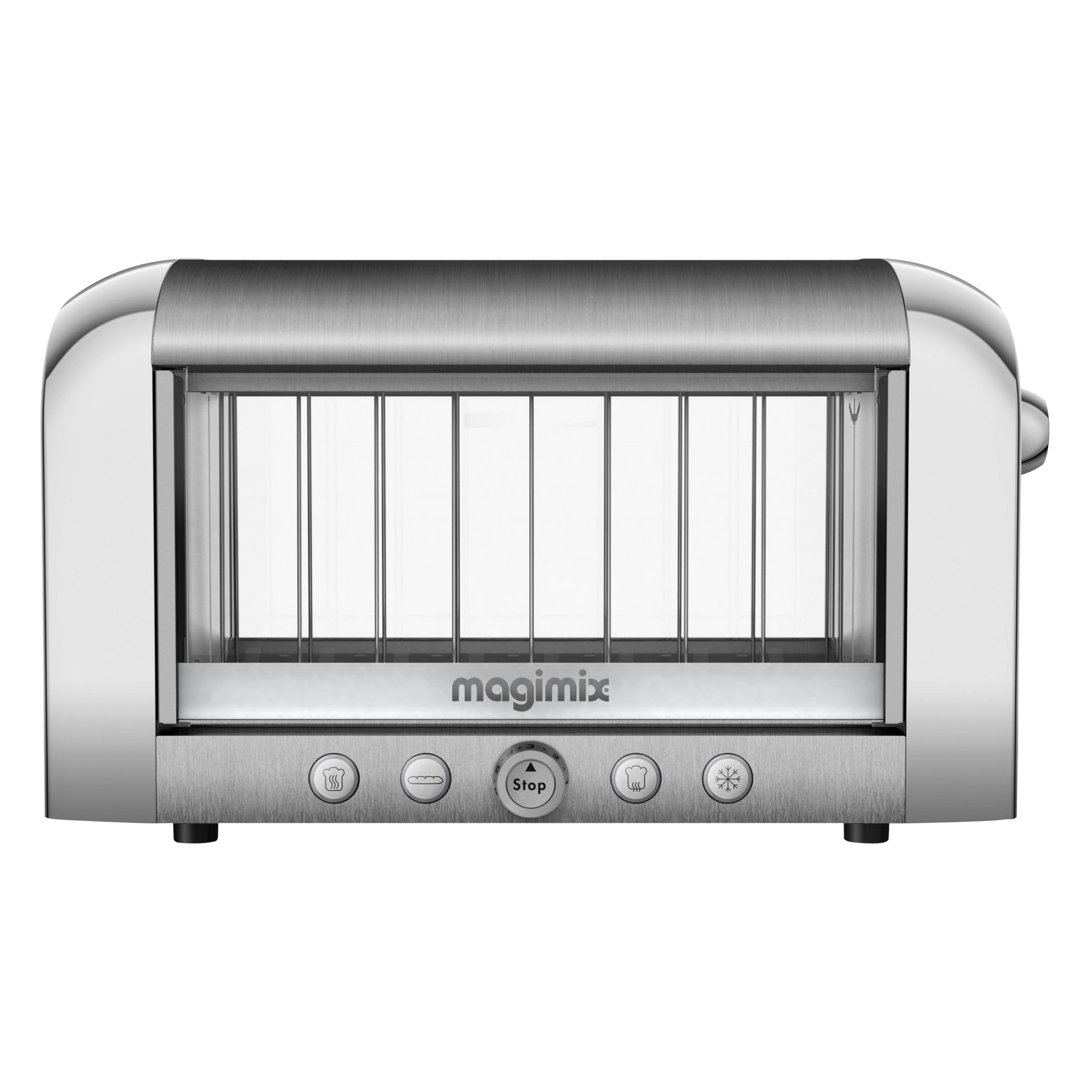 Magimix 11526, Vision Toaster, 2-Slice, Brushed Stainless Steel/Glass at John Lewis