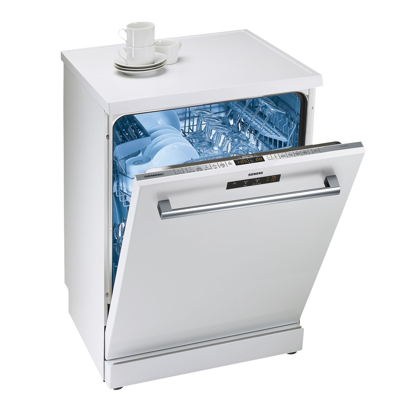 Siemens SN26T252GB Dishwasher, White at John Lewis