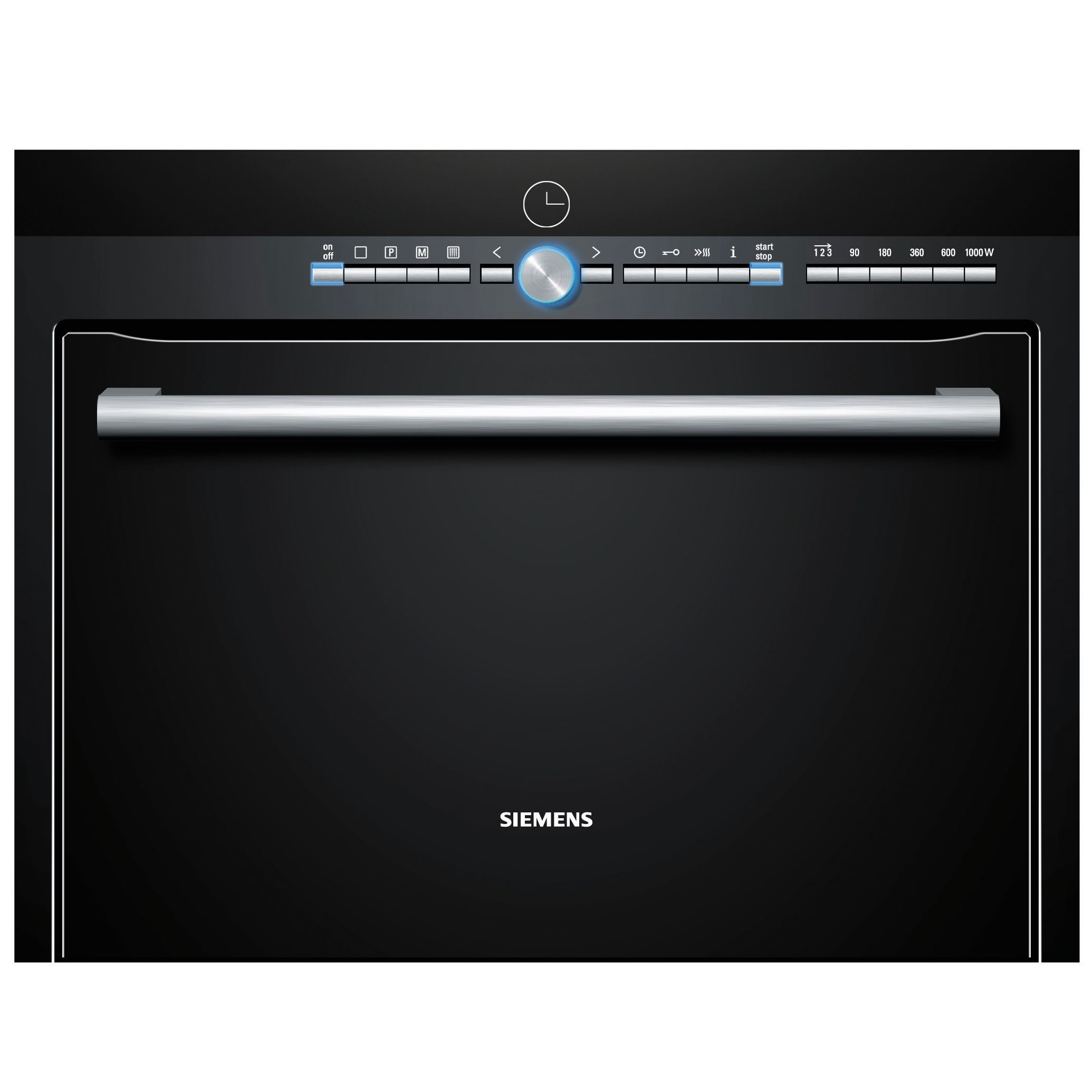 Siemens HB86P672B Built-in Combination Microwave, Black at John Lewis