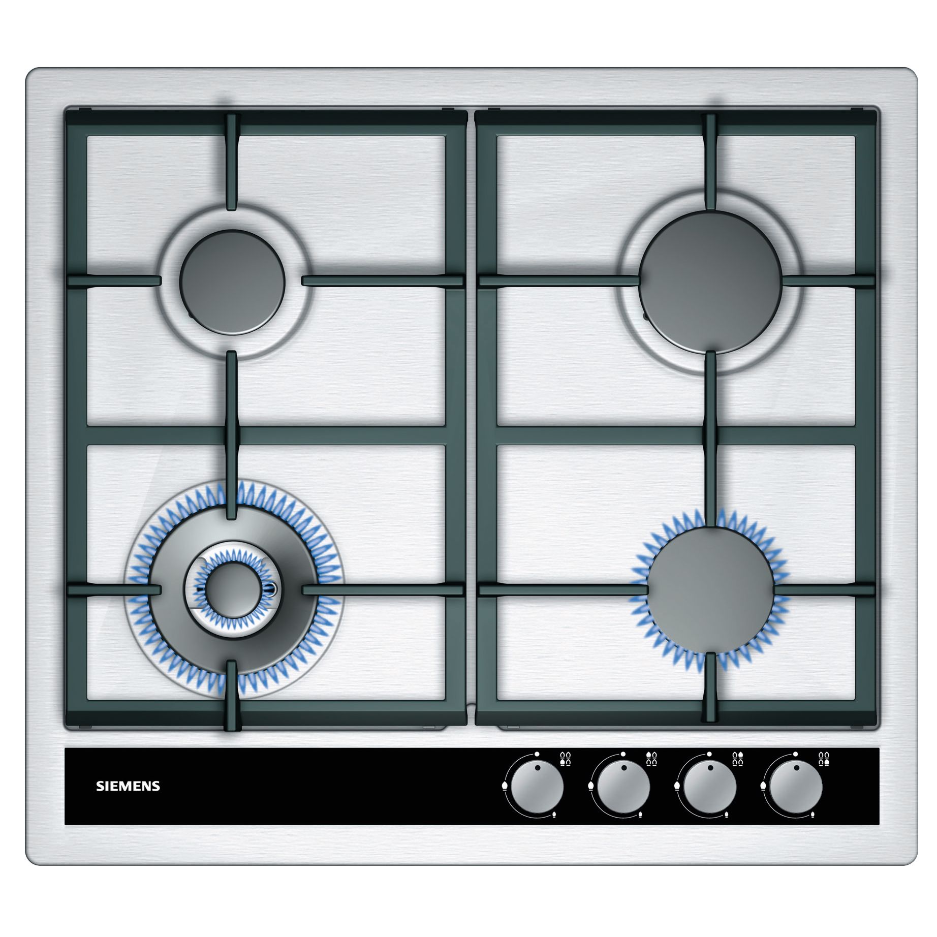 Siemens EC645HC90E Gas Hob, Stainless Steel at JohnLewis