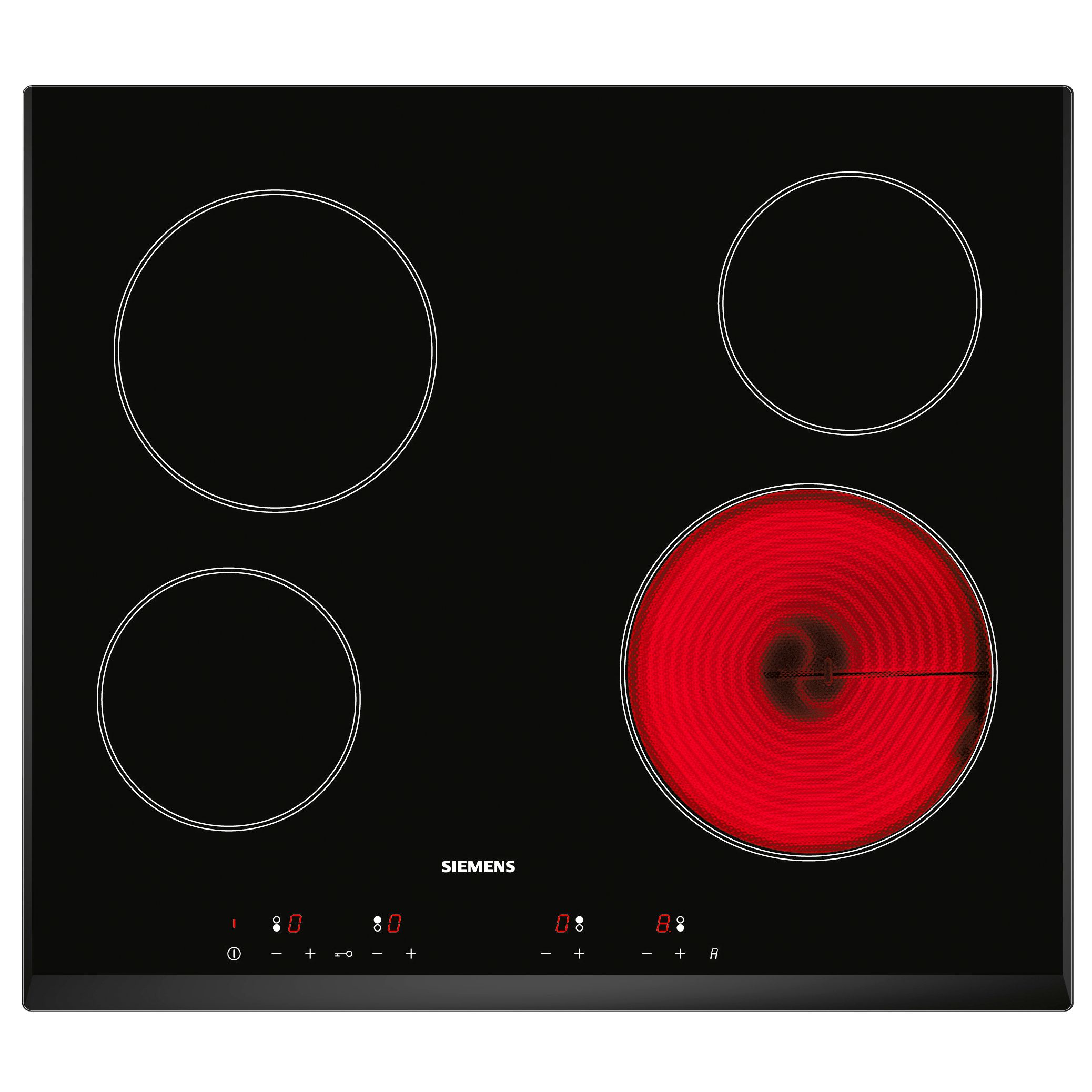 Siemens ET651EE11E Ceramic Hob, Black at JohnLewis