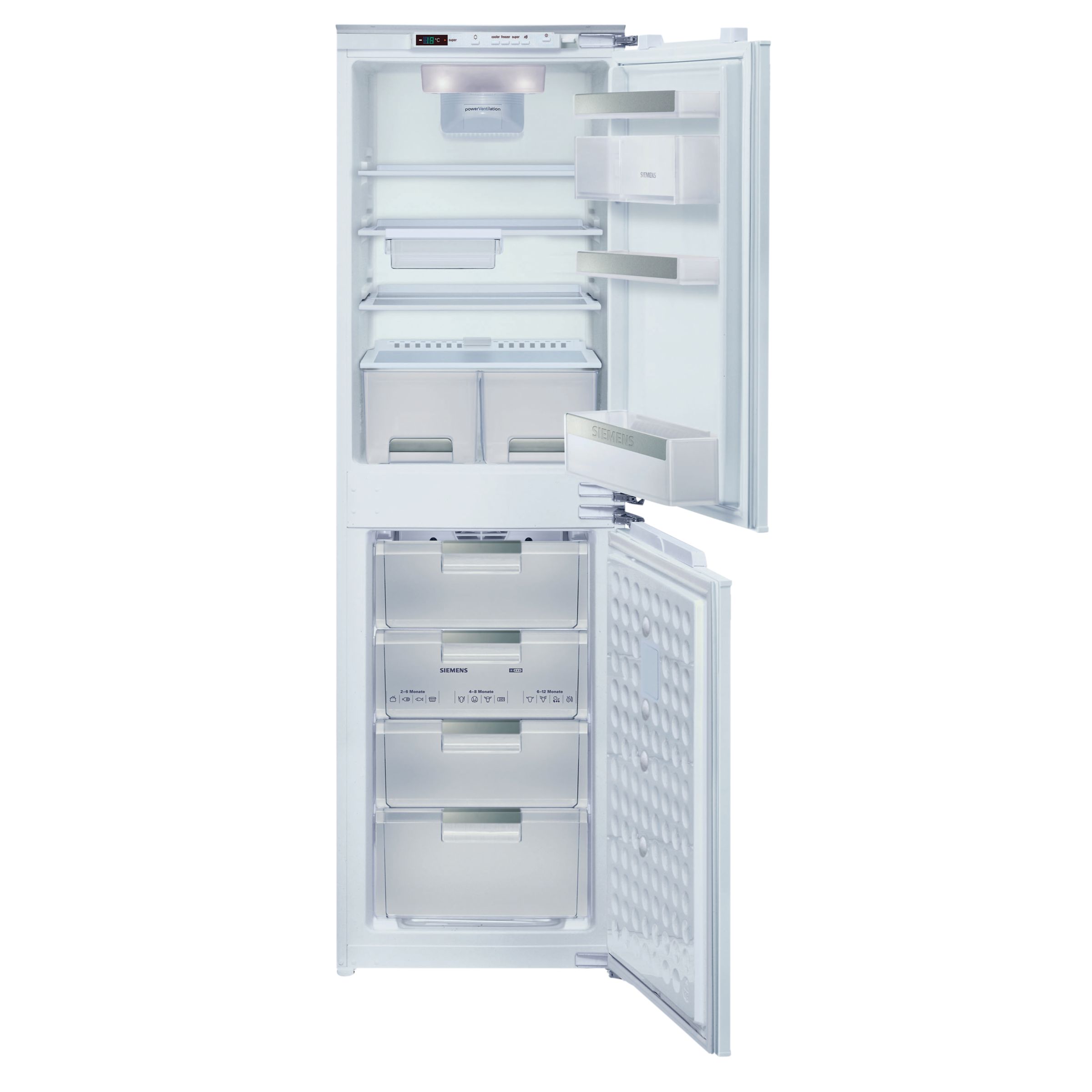 Siemens KI32NA50GB Integrated Fridge Freezer, White at John Lewis