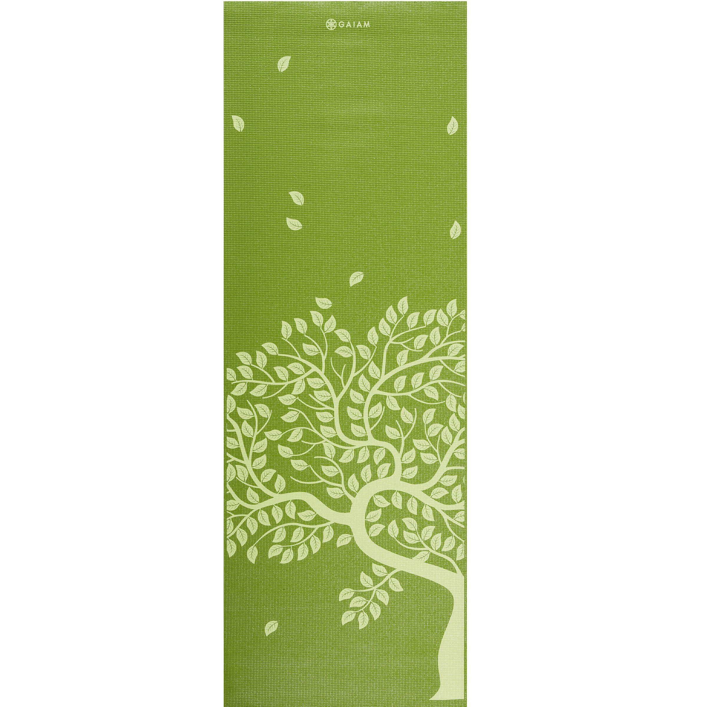 Gaiam Tree of Life Yoga Mat Green