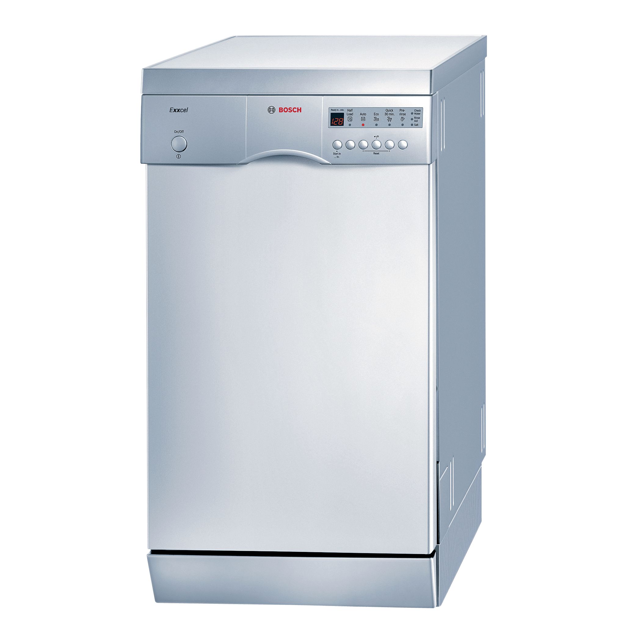 Bosch SRS45E38G Slimline Dishwasher, Silver