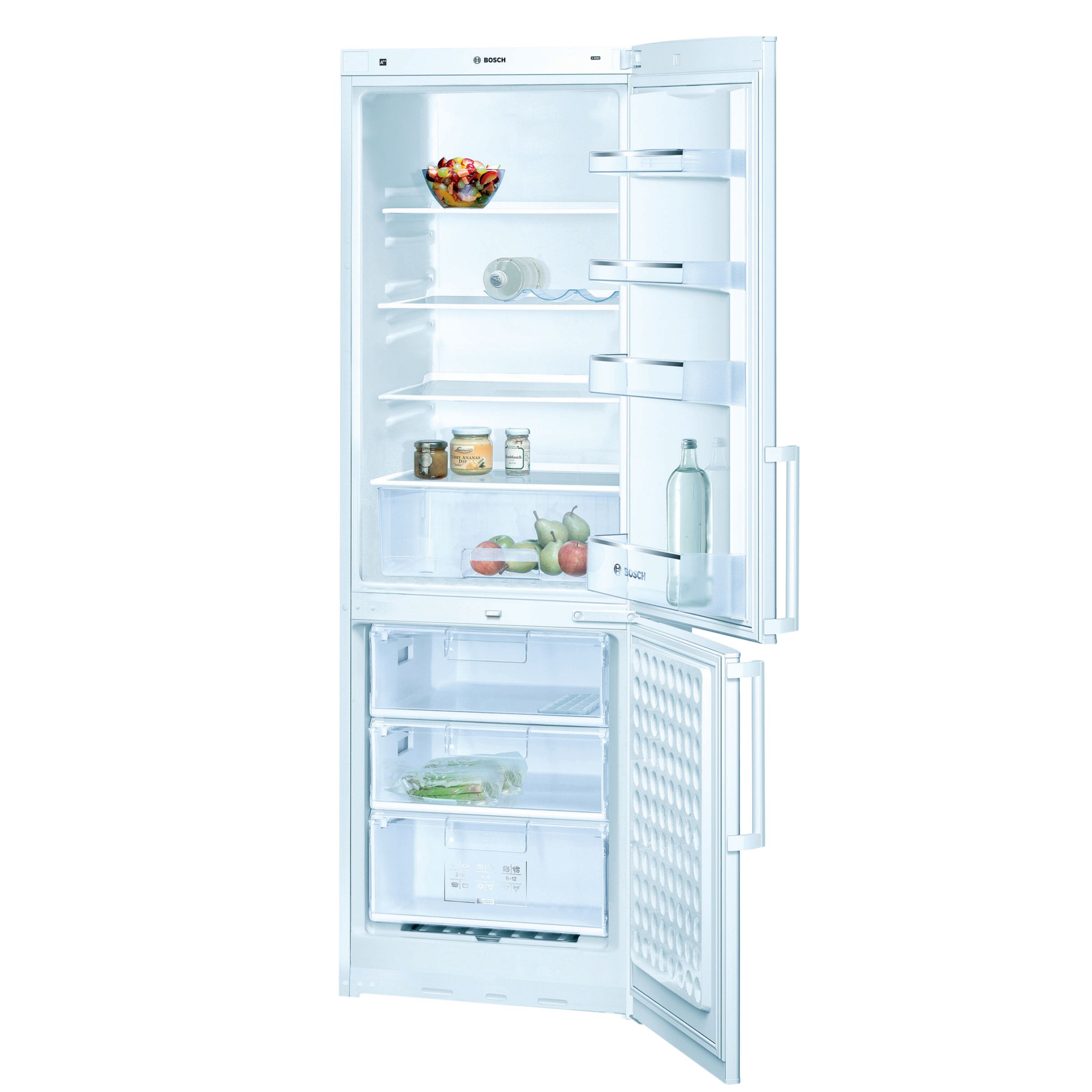 Bosch Classix KGV36X10GB Fridge Freezer, White at John Lewis