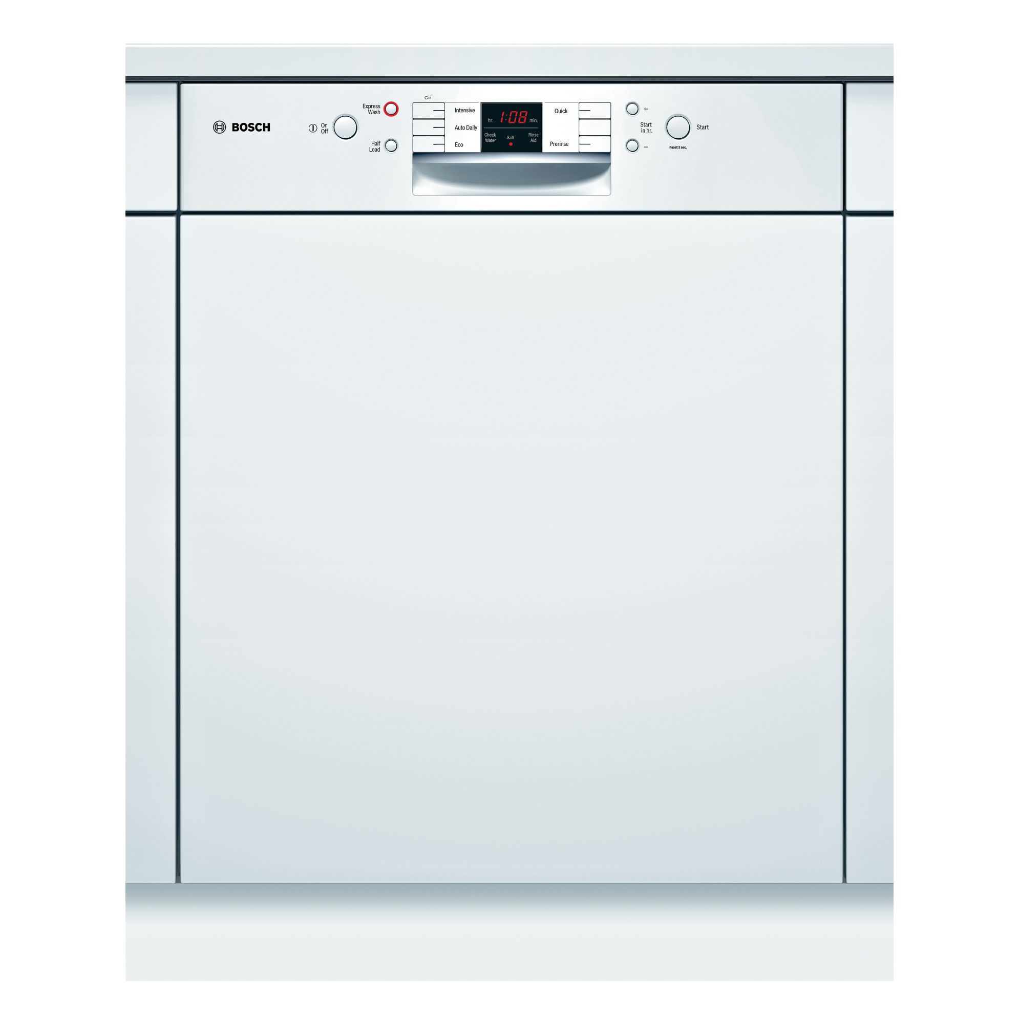 Bosch SMI50M02GB Semi-Integrated Dishwasher, White