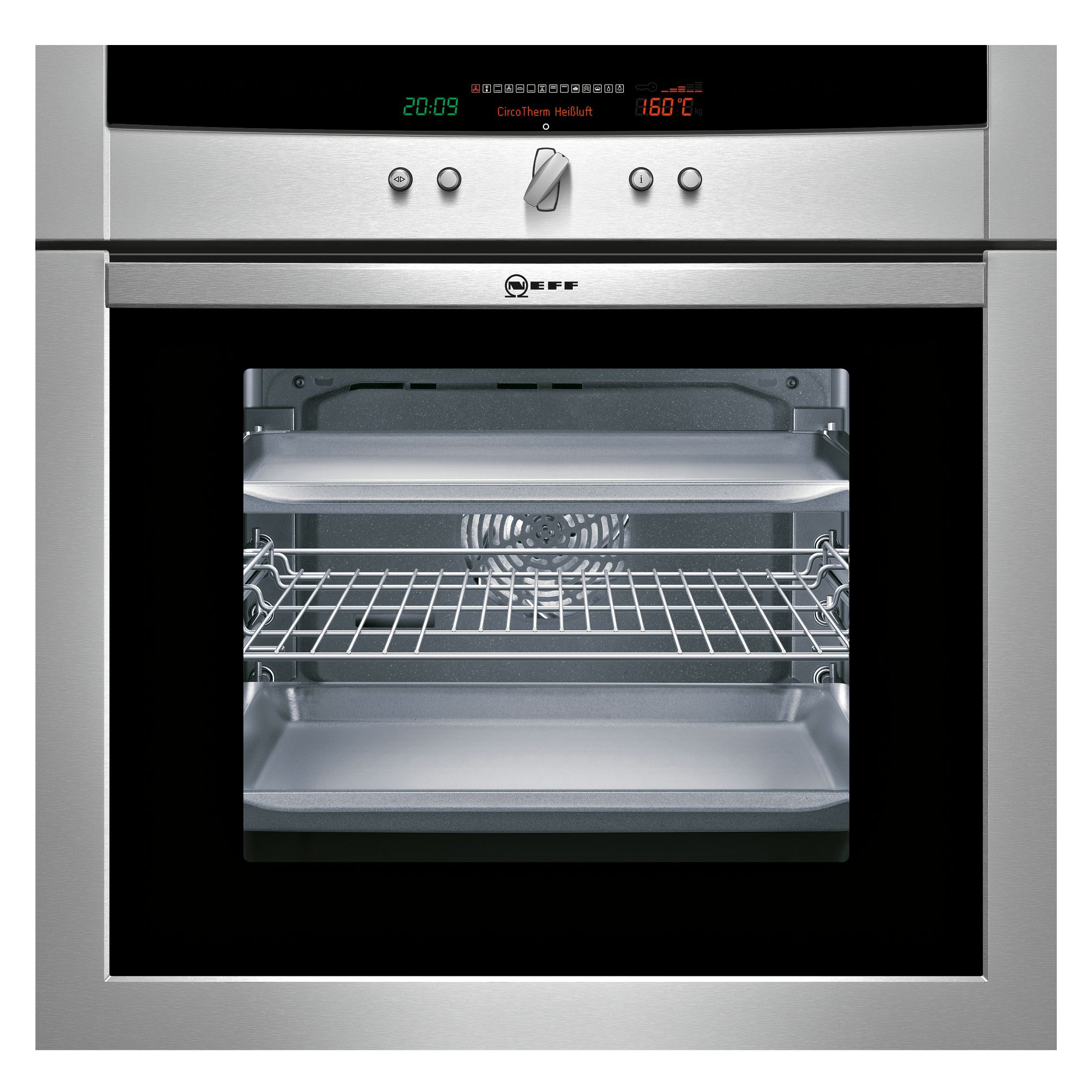 Neff B46E74N0GB Single Electric Oven, Stainless Steel at John Lewis