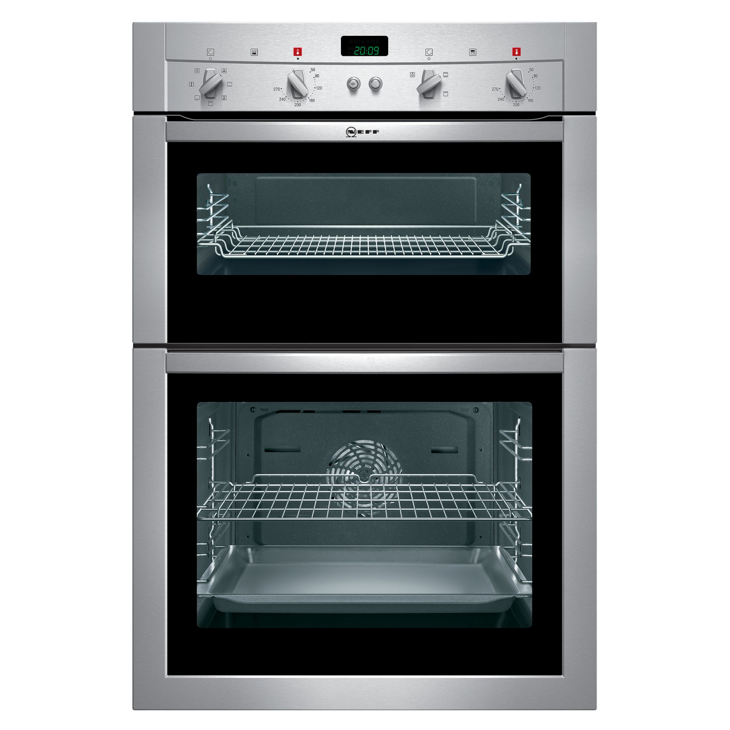 Neff U14M62N0GB Double Electric Oven, Stainless Steel at John Lewis
