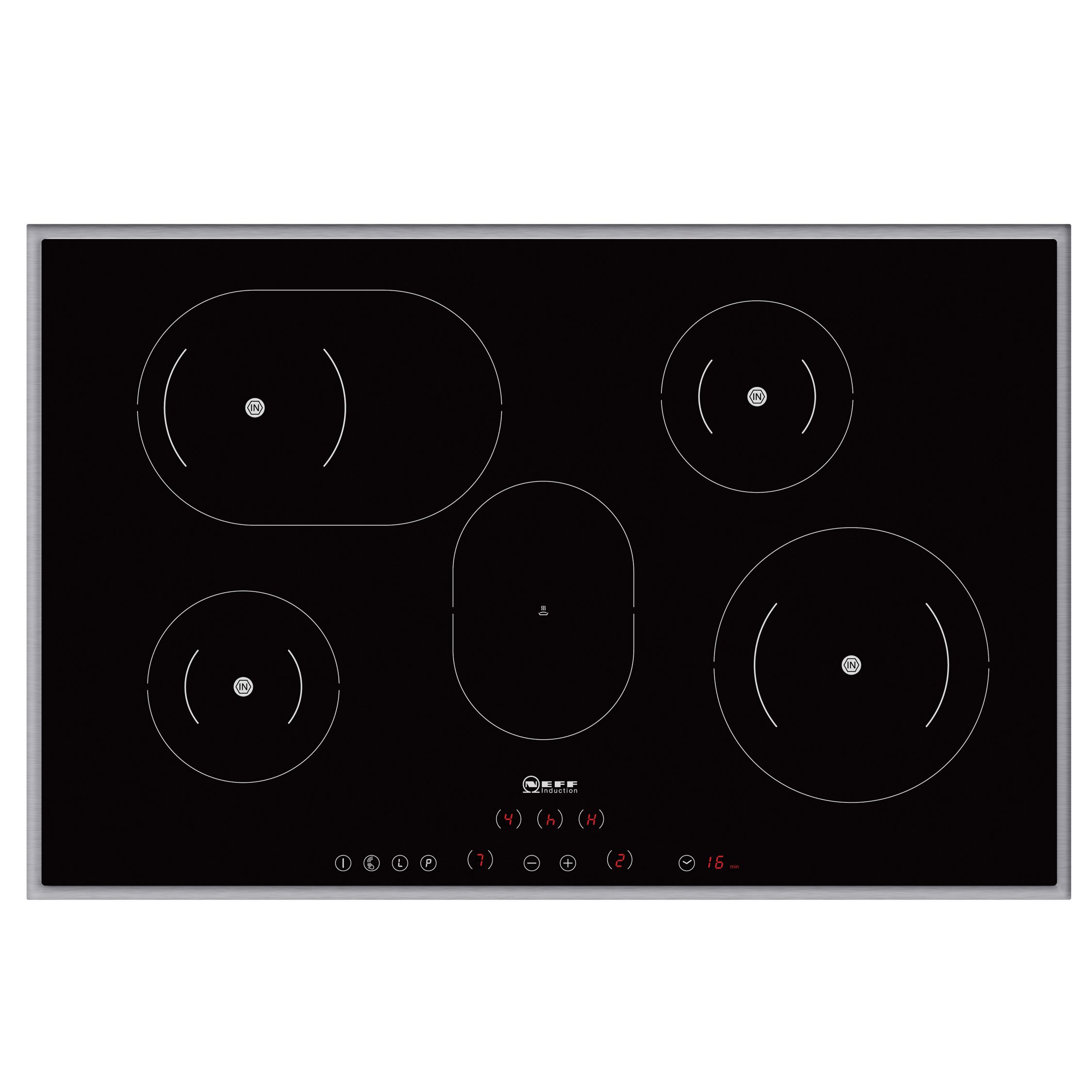 Neff T43D80N0 Ceramic Induction Hob, Black at John Lewis