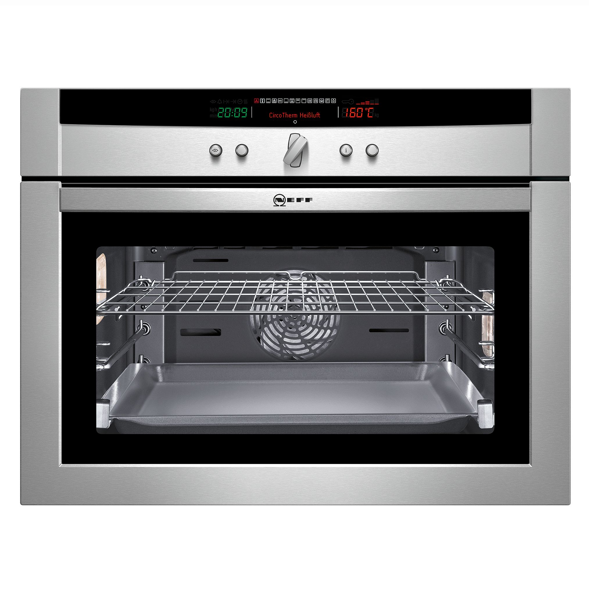 Neff C17E74N0GB Compact Electric Oven, Stainless Steel at John Lewis