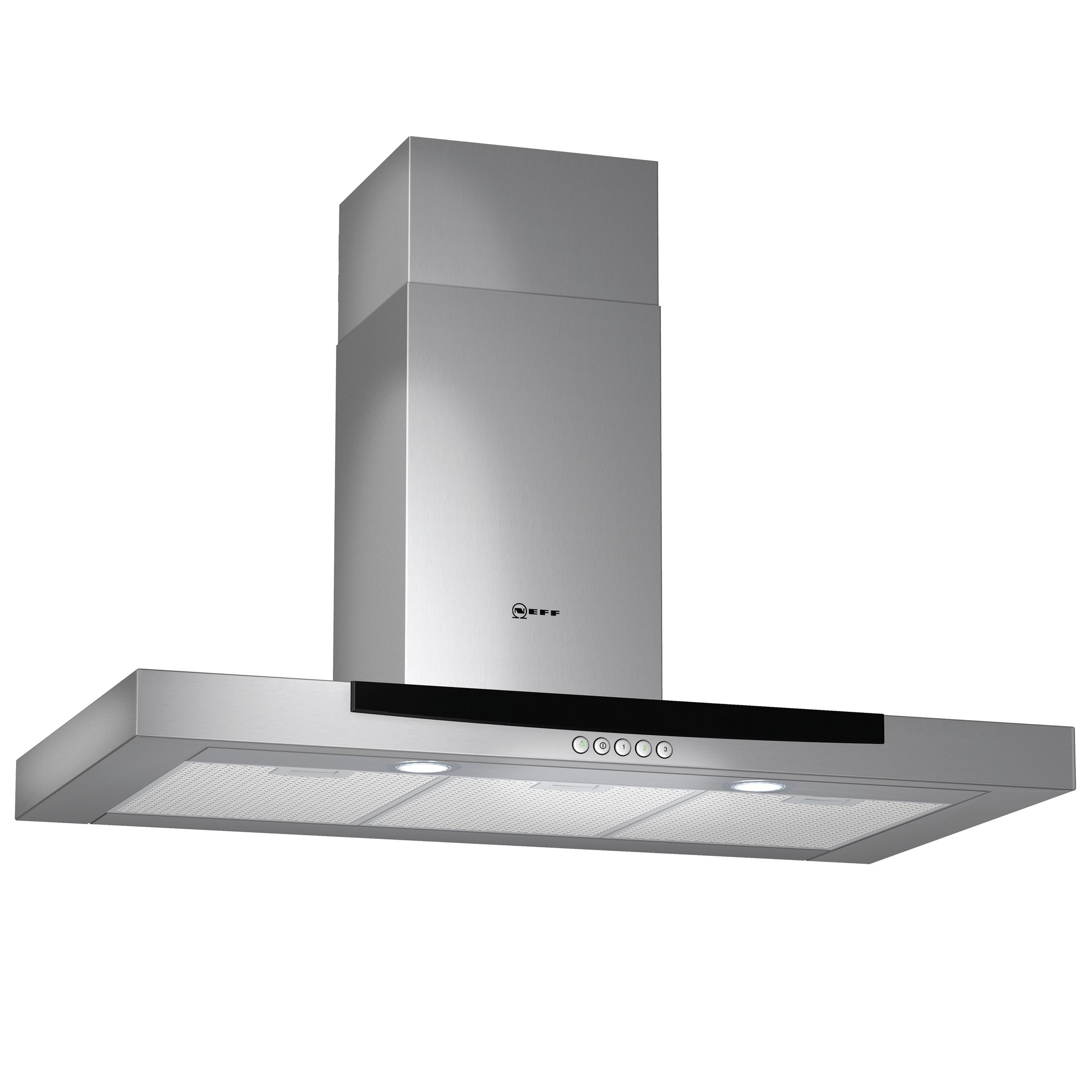 Neff D77M24N0GB Chimney Hood, Stainless Steel at John Lewis