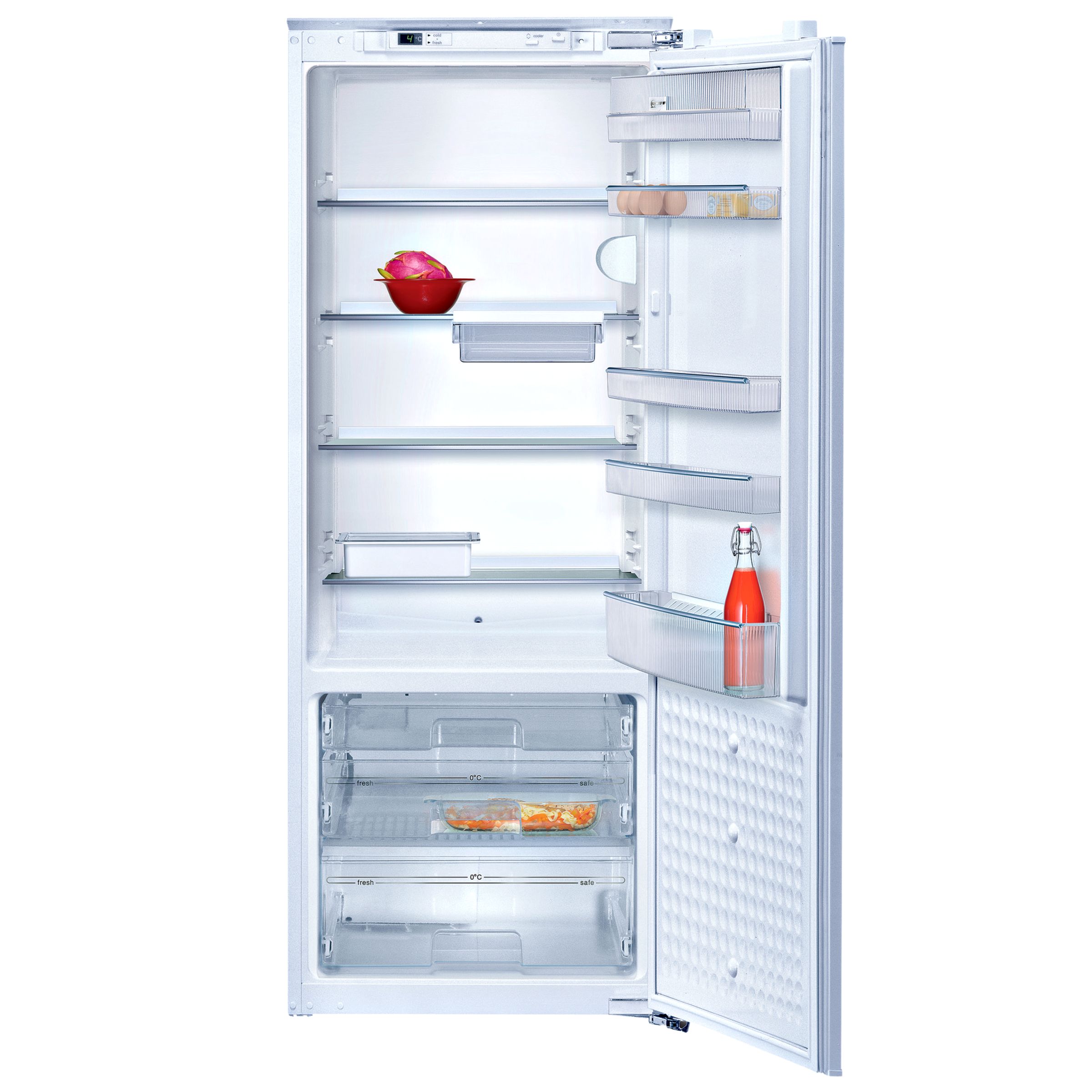 Neff K5764X0GB Integrated Larder Fridge, White at John Lewis