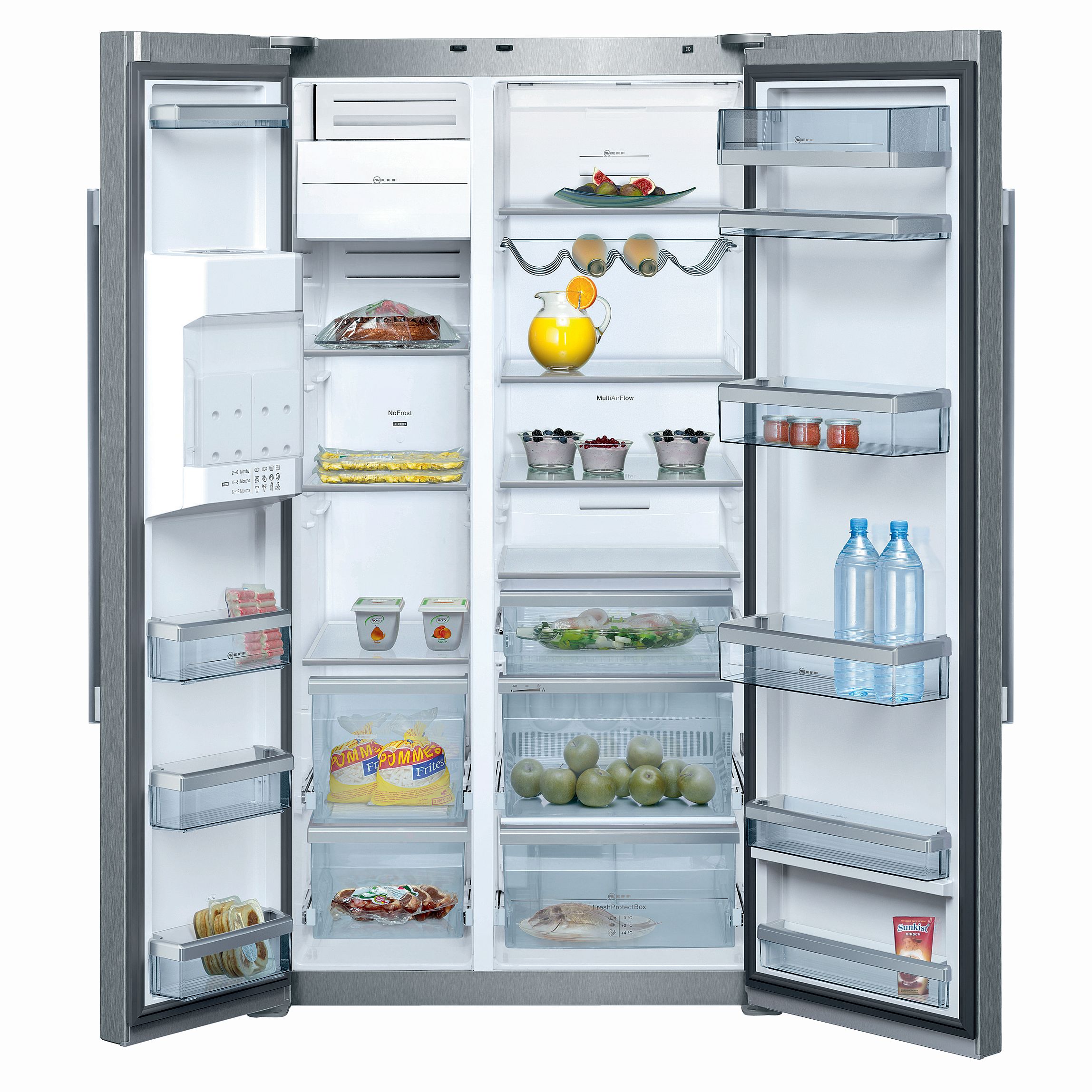 Neff K5930D0GB American Style Fridge Freezer Stainless Steel