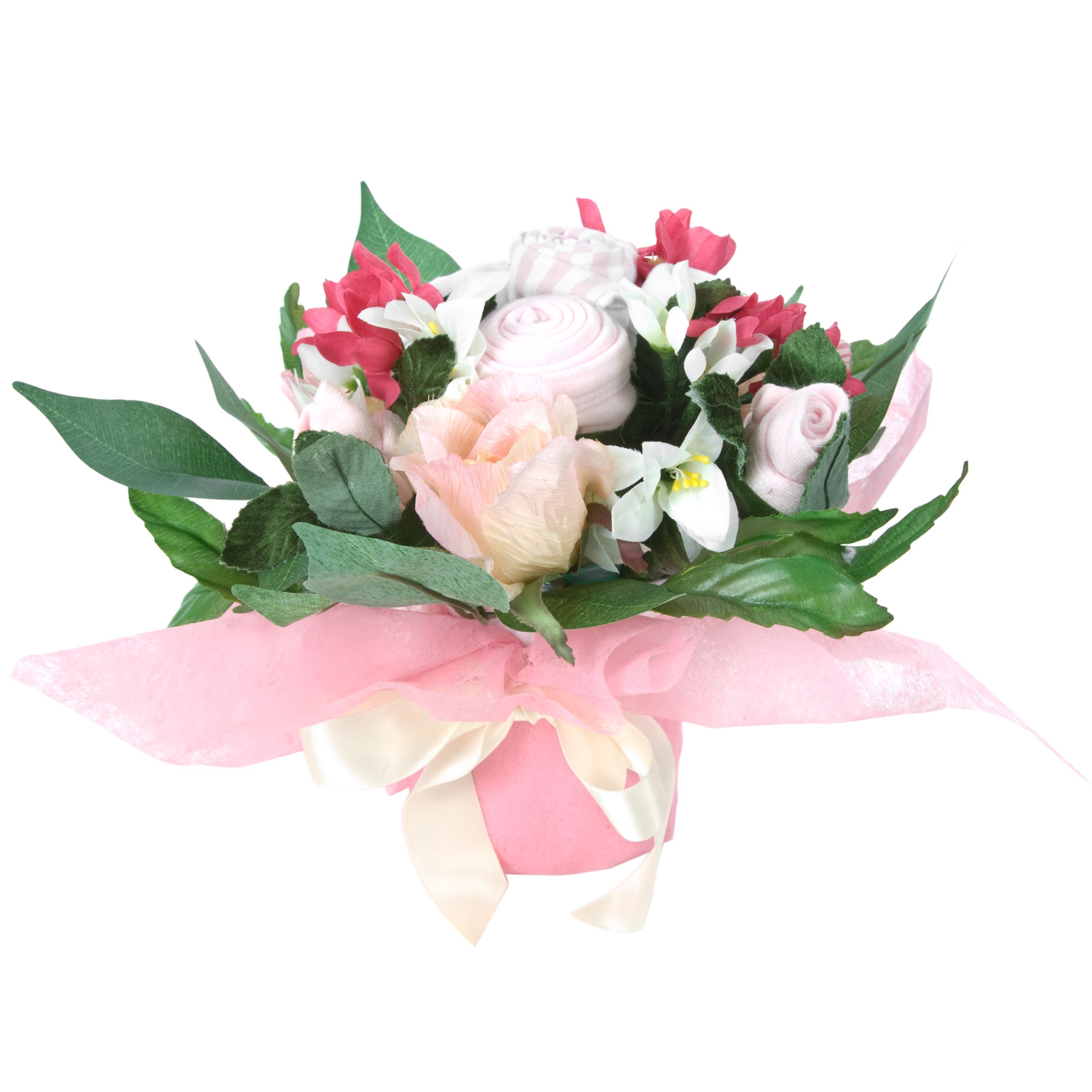 Hand Tied Posy, Pink, 0-3 Months