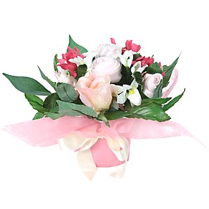 Hand Tied Posy, Pink, 0-3 Months