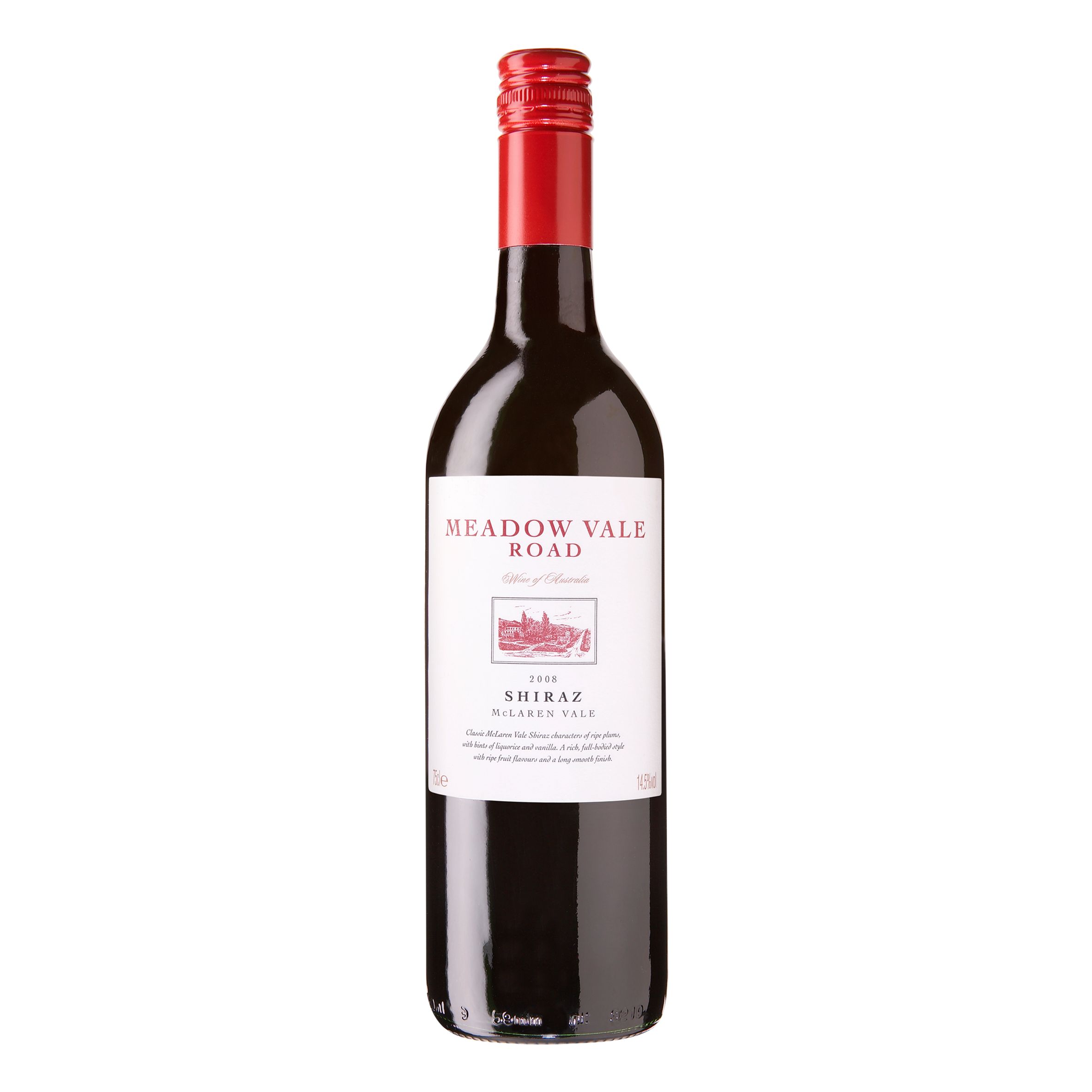 Meadow Vale Road Shiraz 2008 McLaren Vale, S Australia