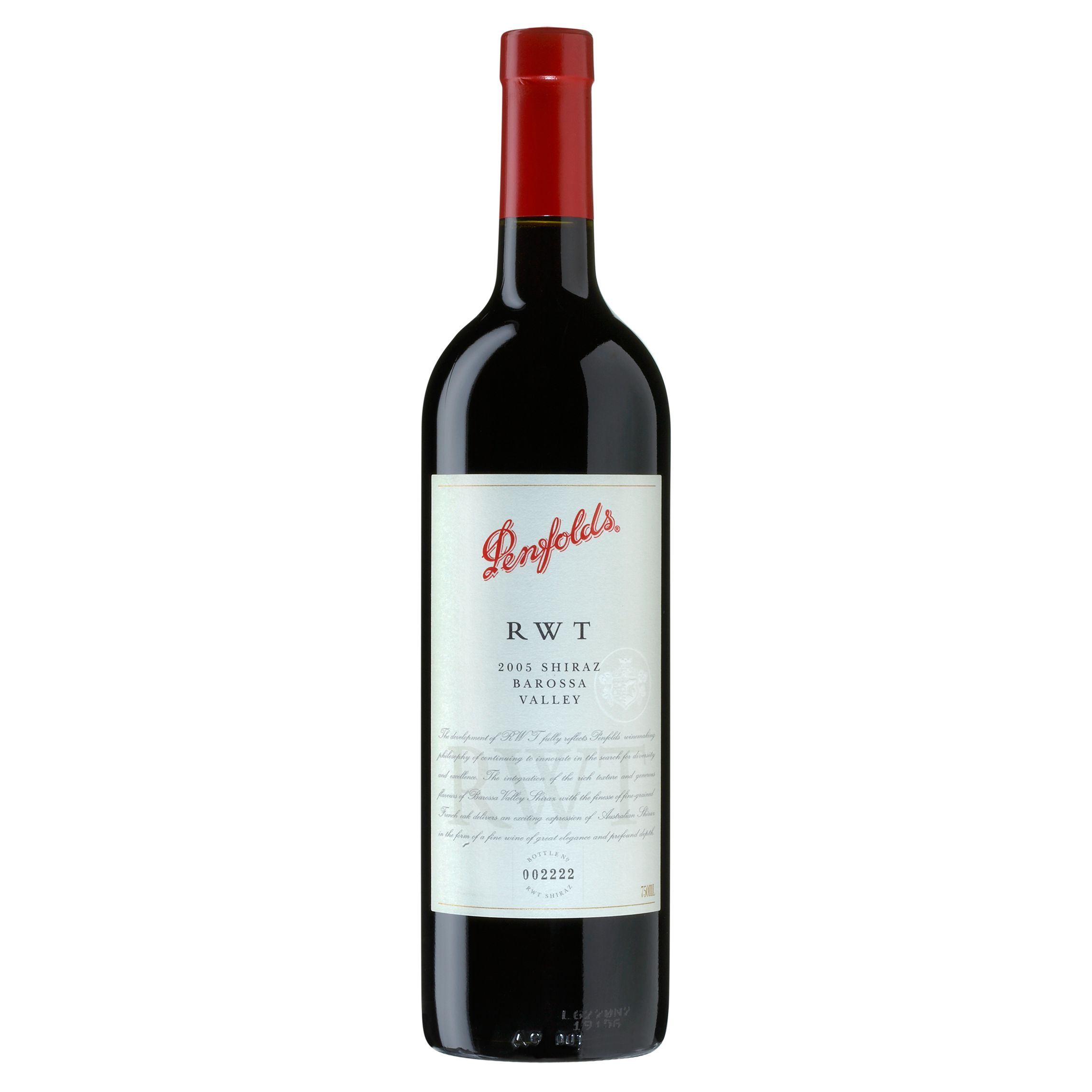 Penfolds RWT Shiraz 2006 Barossa Valley, Australia