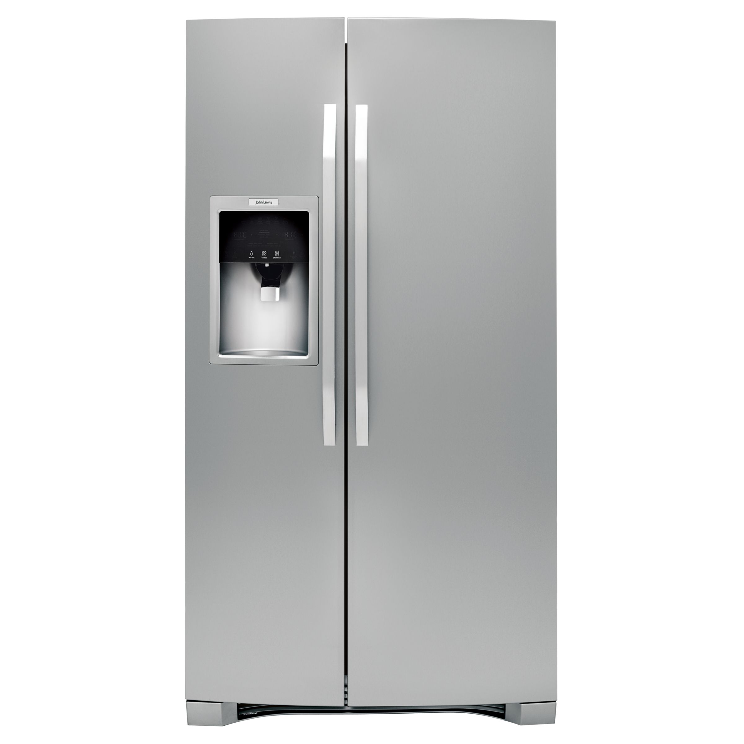 John Lewis JLAFFS2008 American Style Fridge Freezer, Stainless Steel at John Lewis