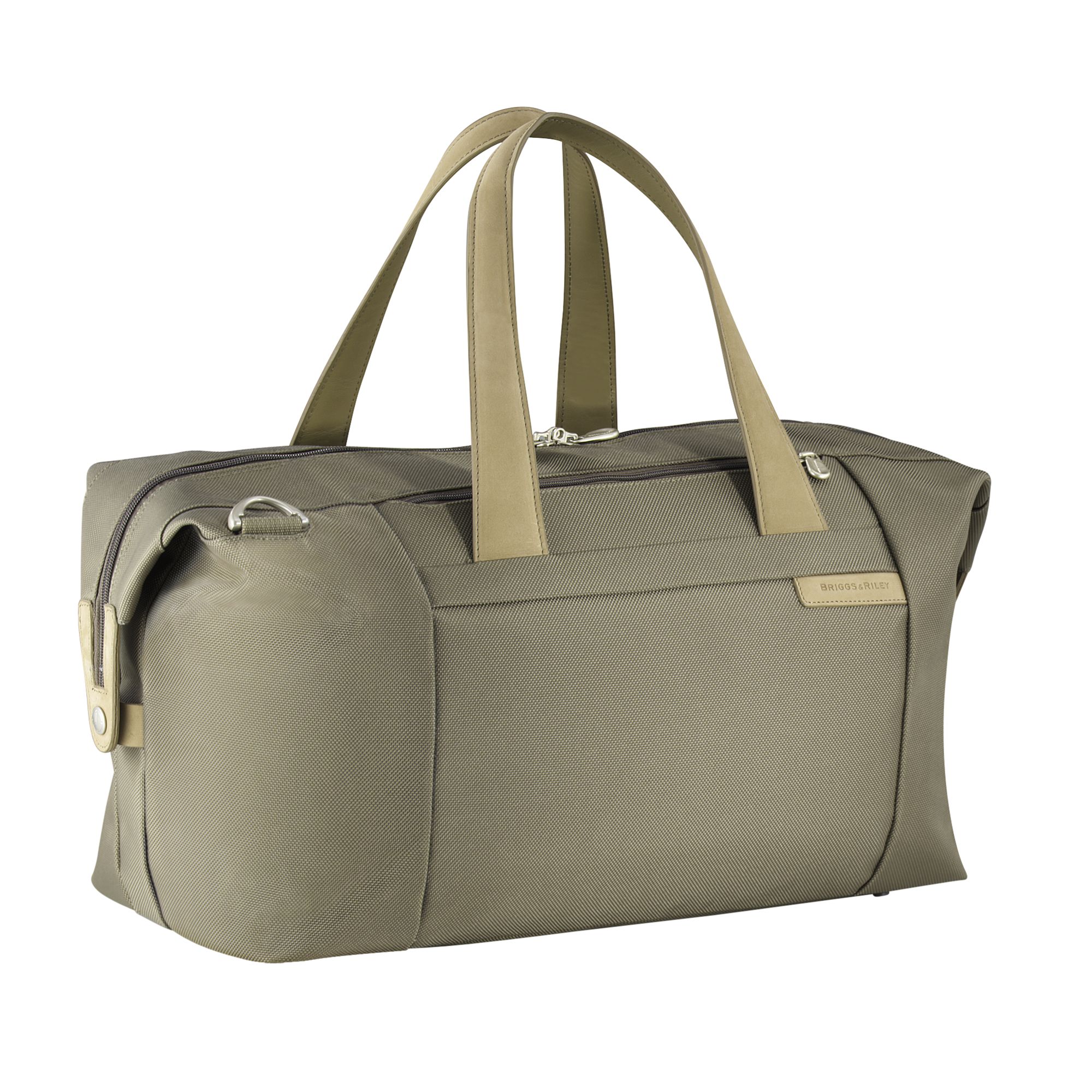 Briggs & Riley Large Travel Satchel, Olive at JohnLewis