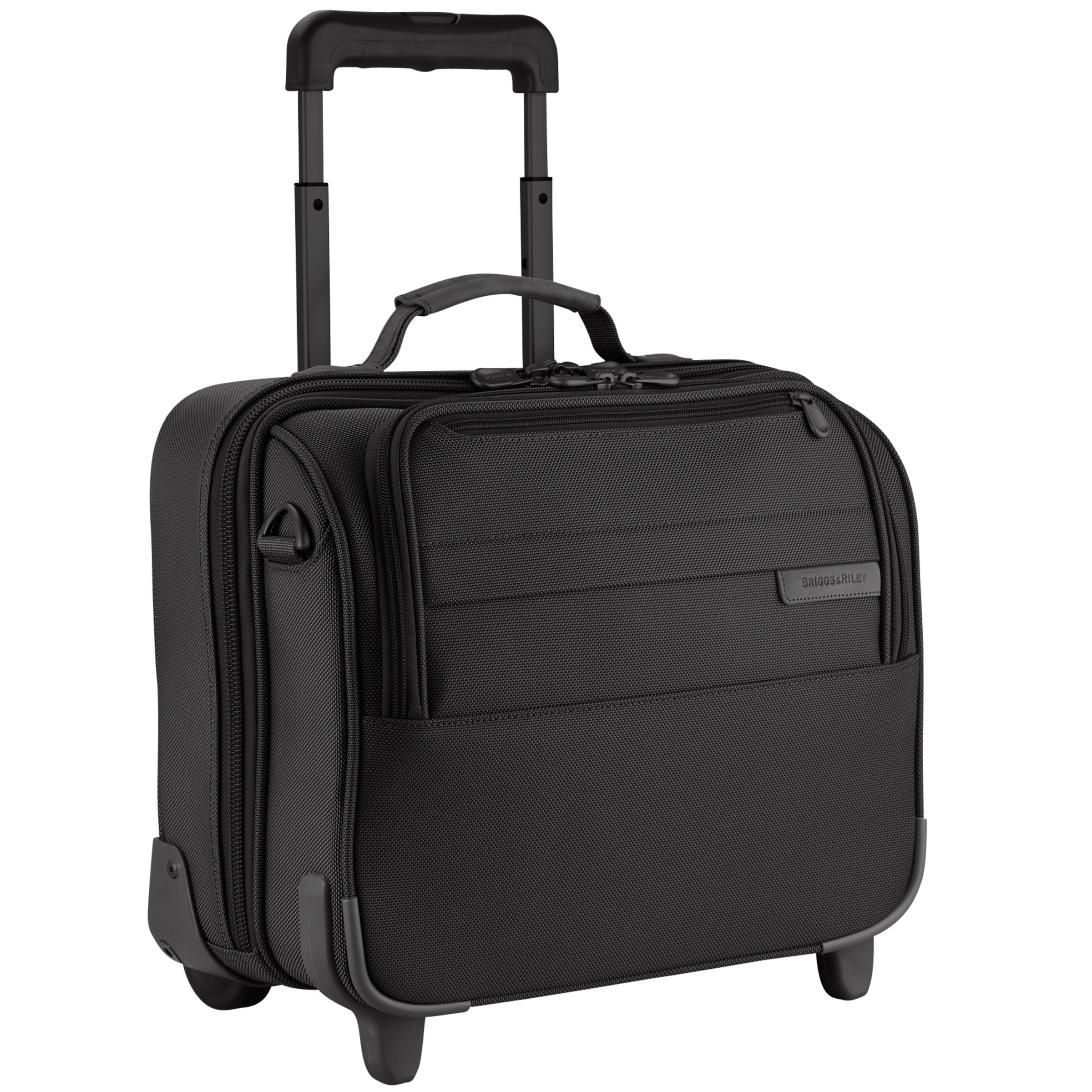 Briggs & Riley 2-Wheel Compact Tote, Black at John Lewis